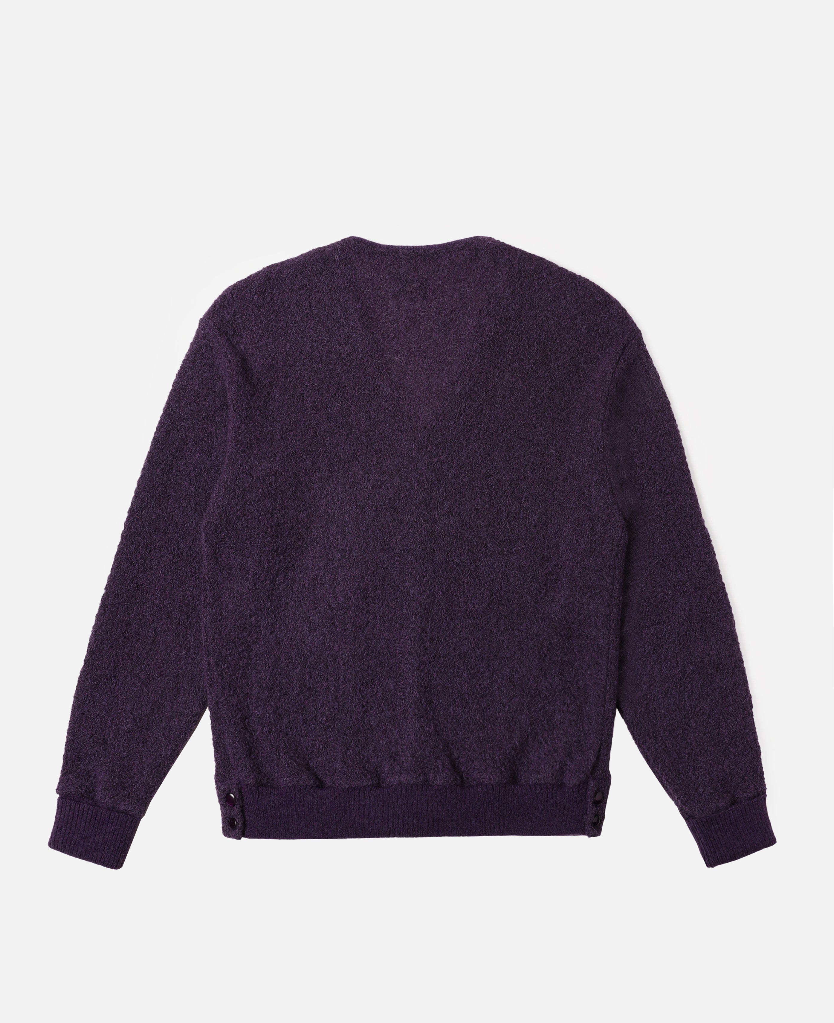 Needles Knit Cardigan - Crepe Weave Stripe (Purple)