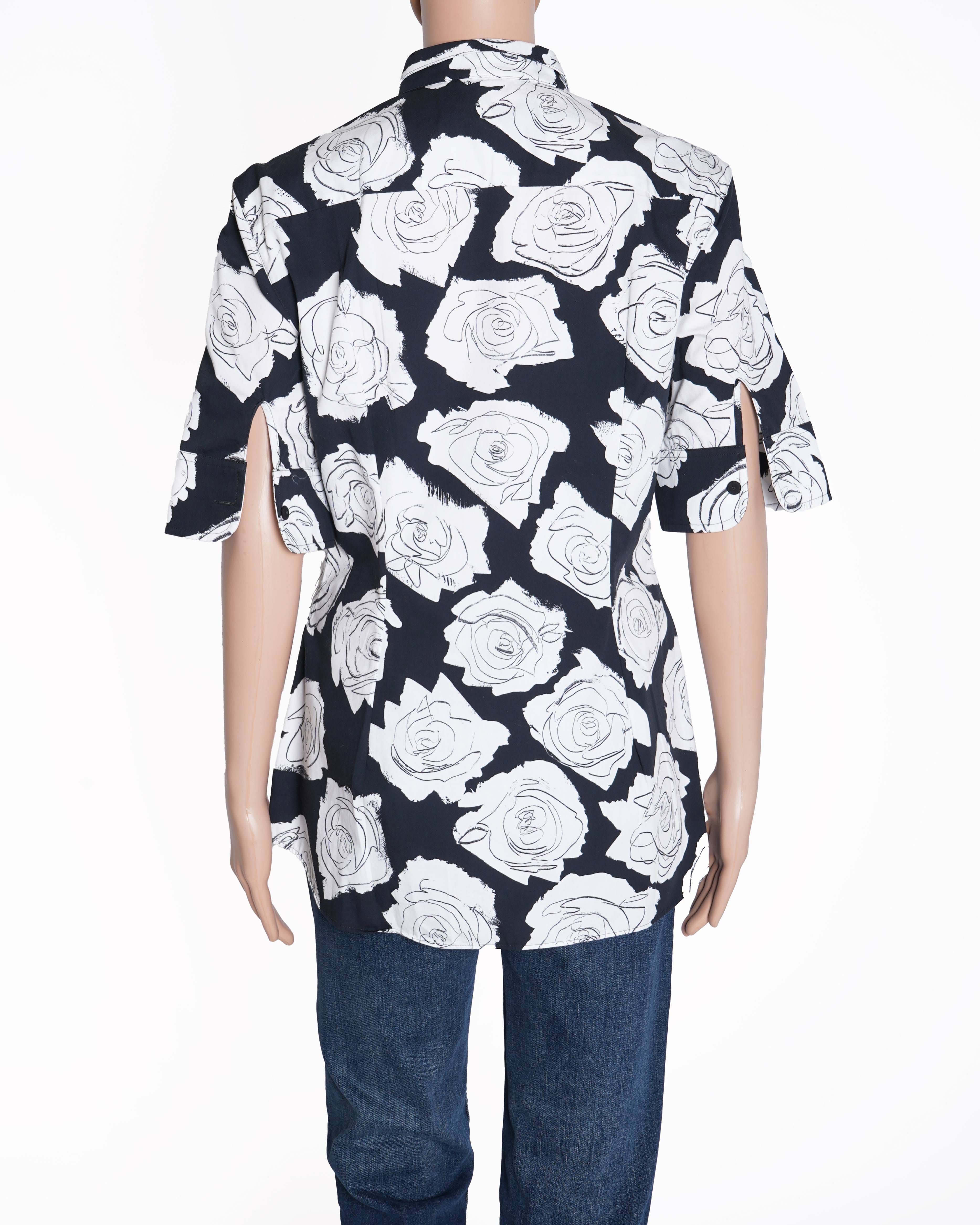 Marni floral print button up shirt