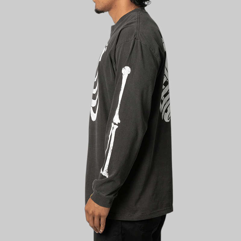 FR2 Bone Garment Dye Long Sleeve - Black