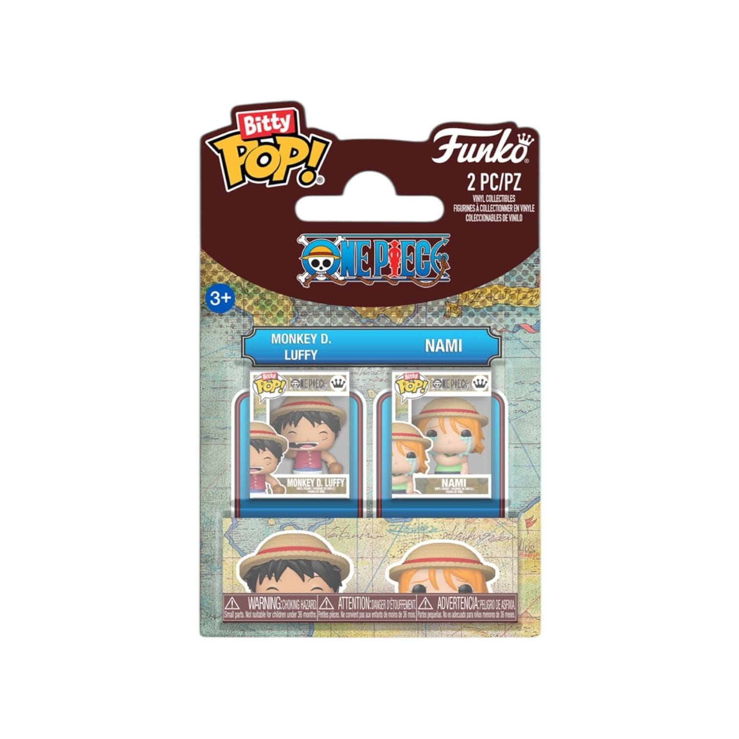 One Piece Luffy & Nami 2 pack Bitty Pop - One Piece - PREORDER