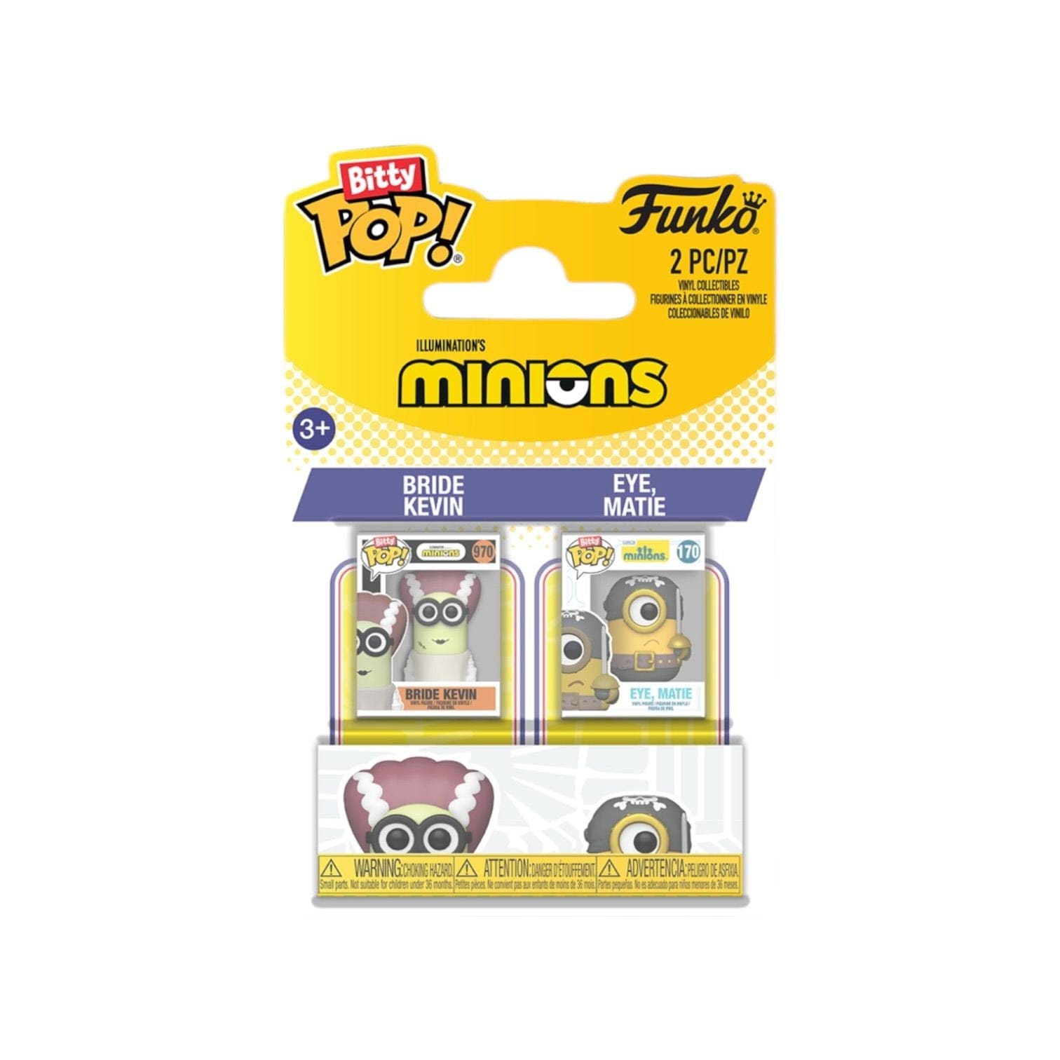 Minions Bride Kevin & Eye Matie 2 pack Bitty Pop - Minions