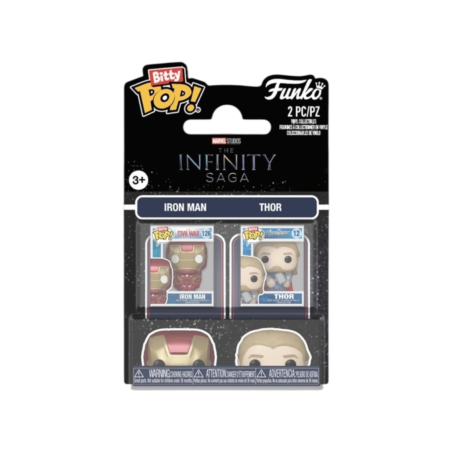 INFINITY Iron Man and Thor 2 pack Bitty Pop - The Infinity Saga