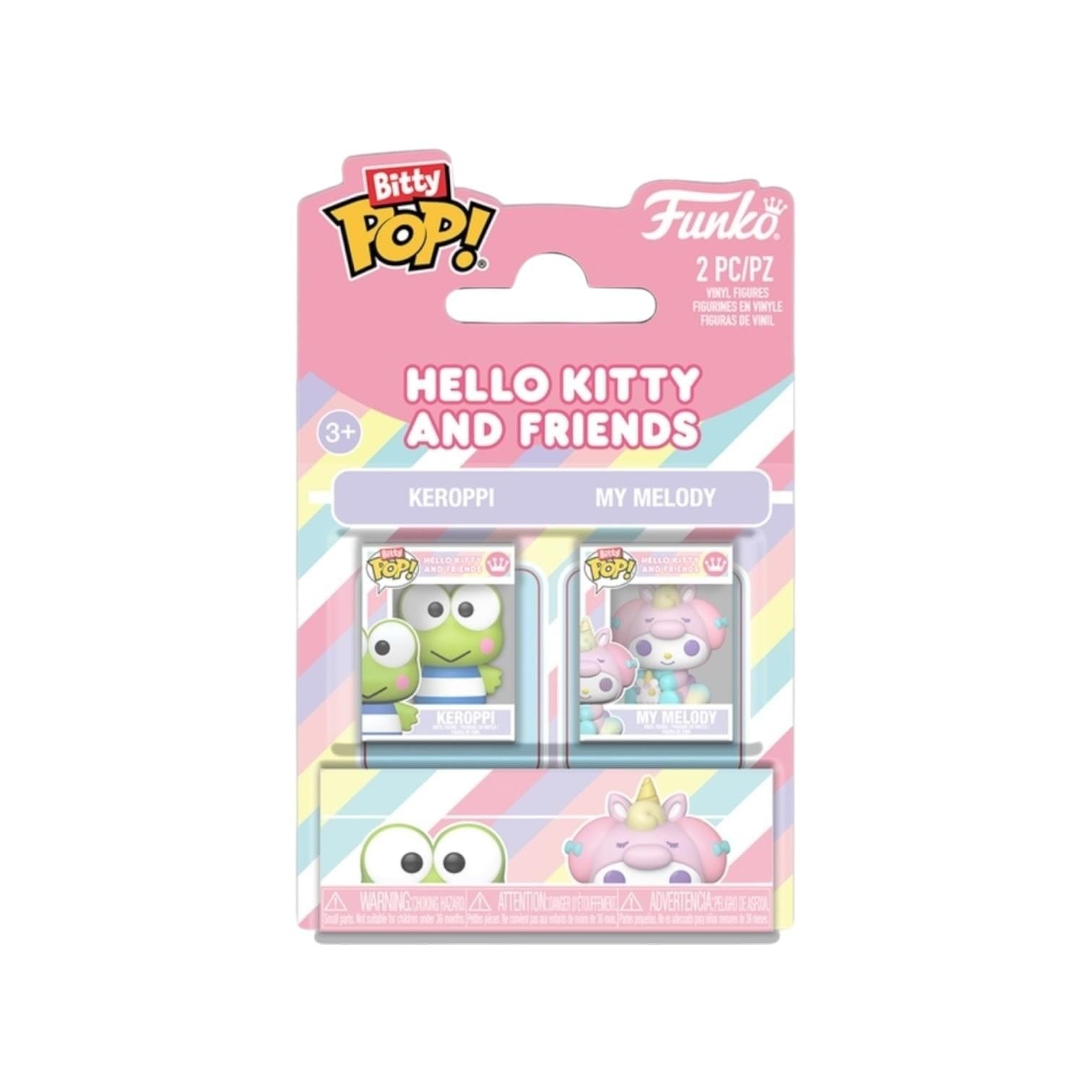 Hello Kitty Keroppi and My Melody 2 pack Bitty Pop - Hello Kitty