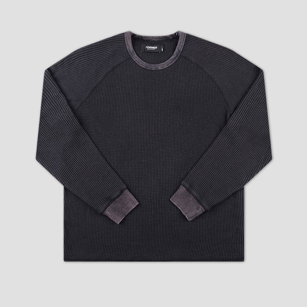 Former Ag Acid Longsleeve Waffle Acid Black