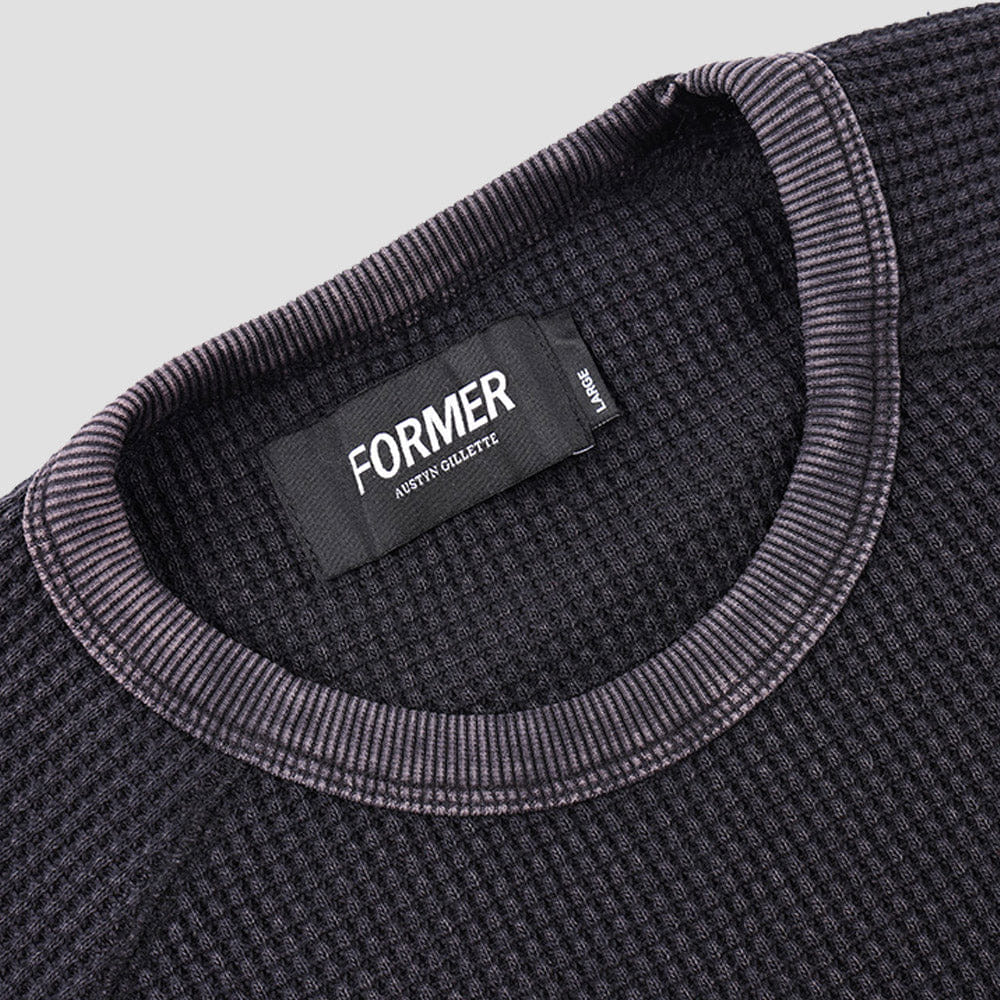 Former Ag Acid Longsleeve Waffle Acid Black