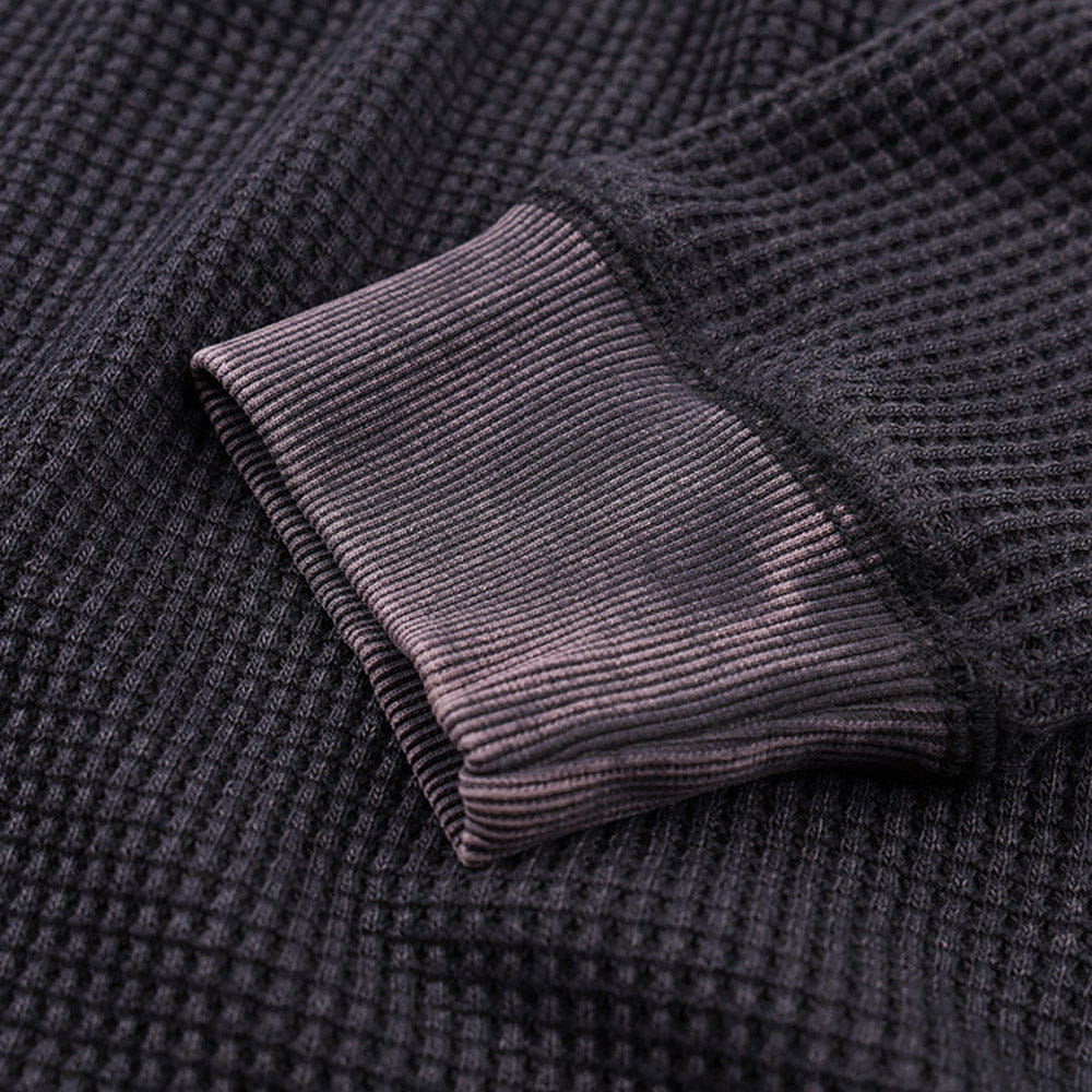 Former Ag Acid Longsleeve Waffle Acid Black