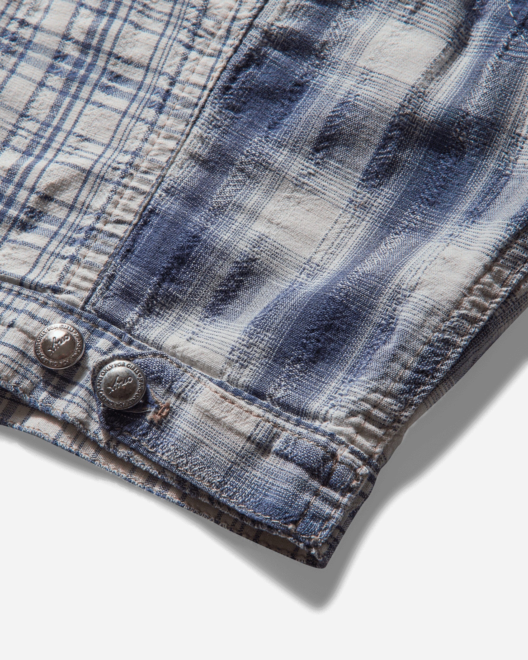Pezze Vintage Women's Checked Top White