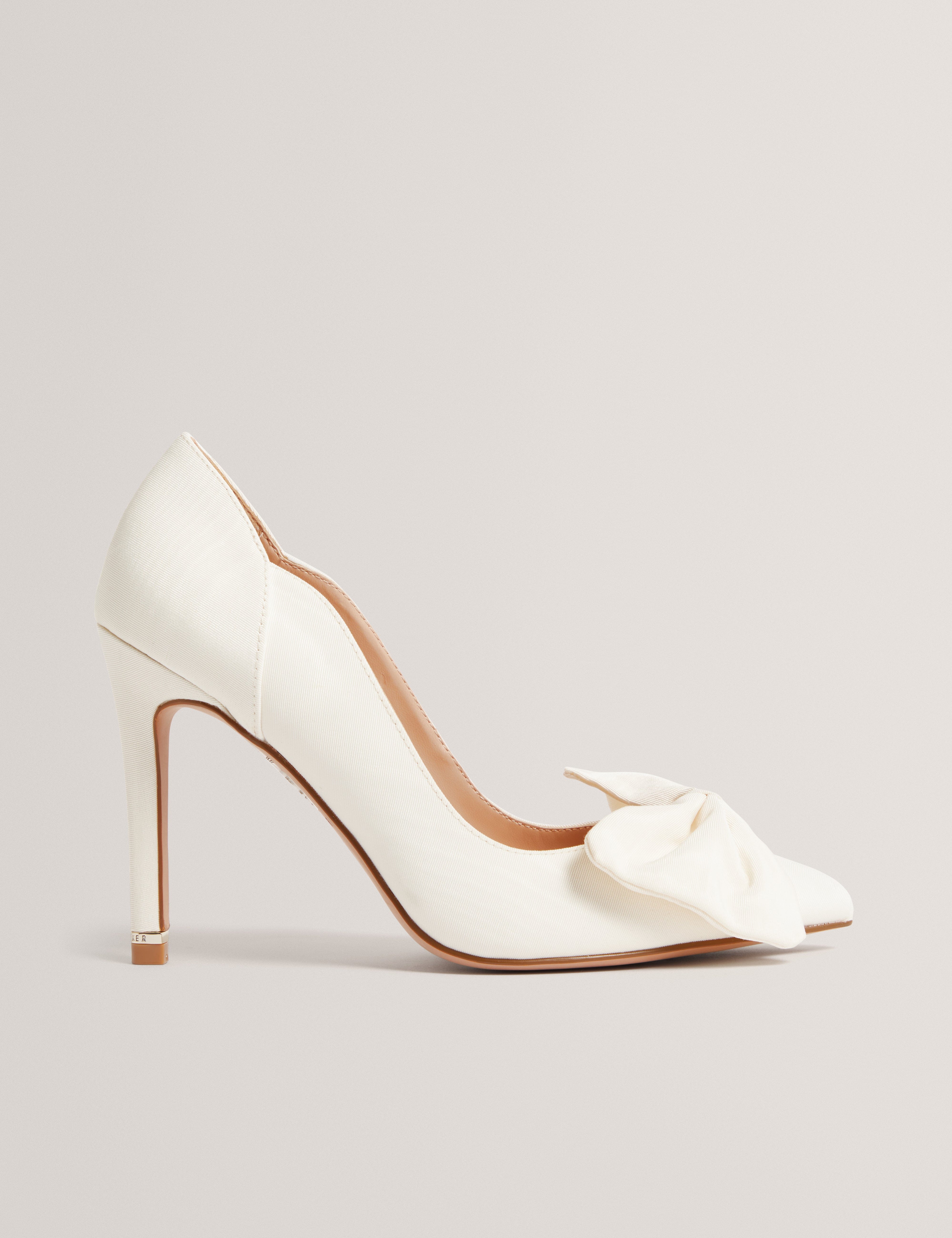 SHOE Laissy Bow Detail Court Shoe Ivory