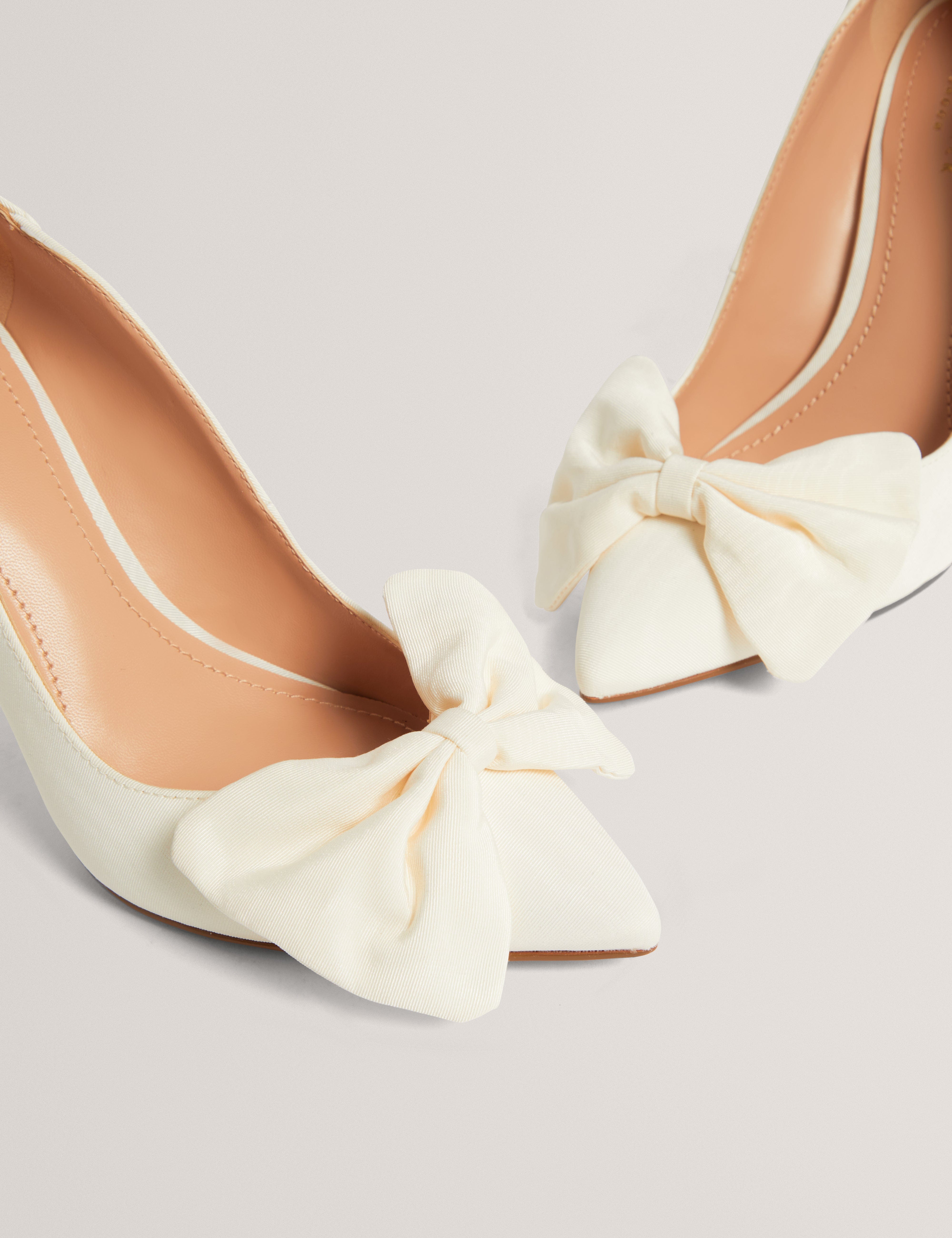 SHOE Laissy Bow Detail Court Shoe Ivory