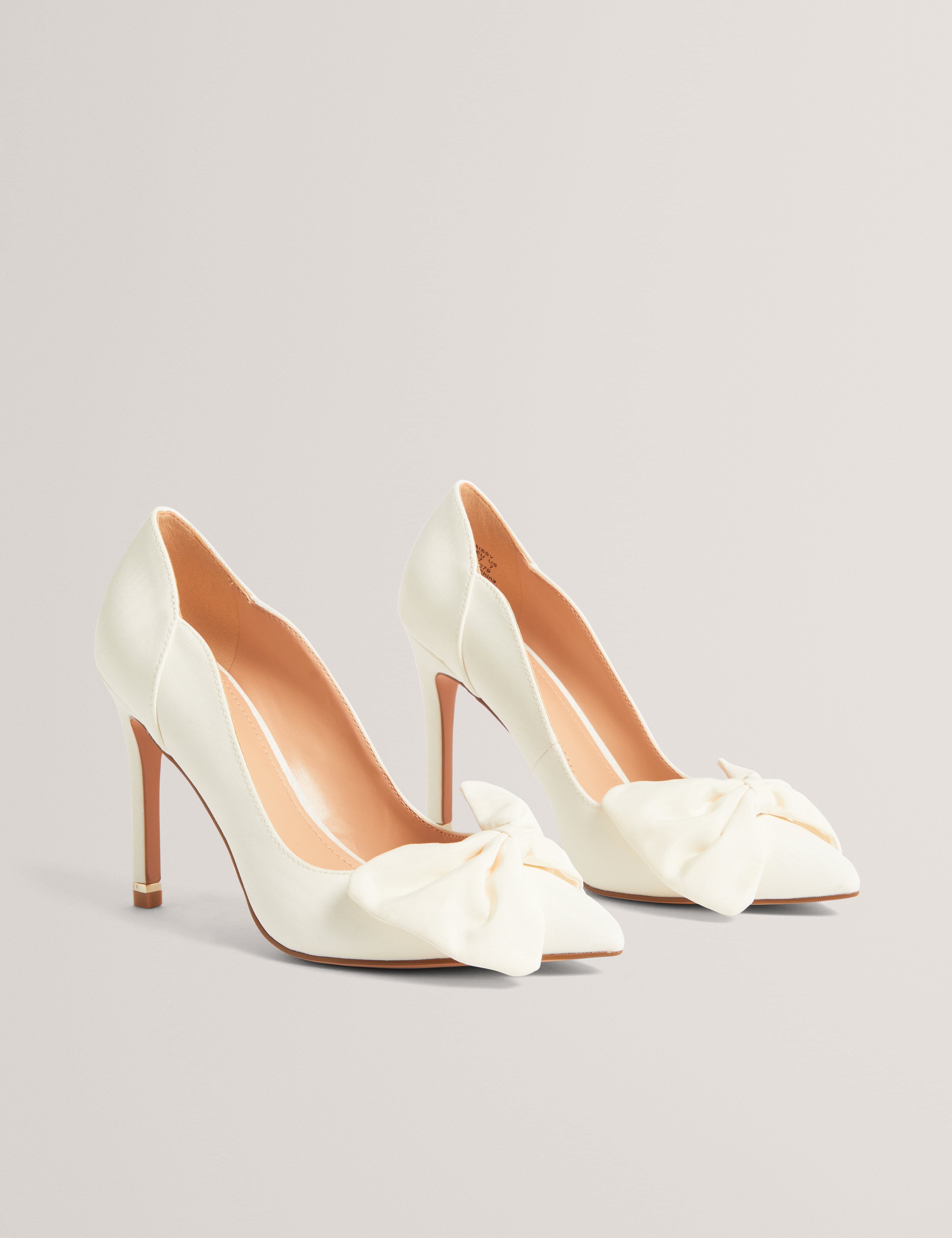 SHOE Laissy Bow Detail Court Shoe Ivory