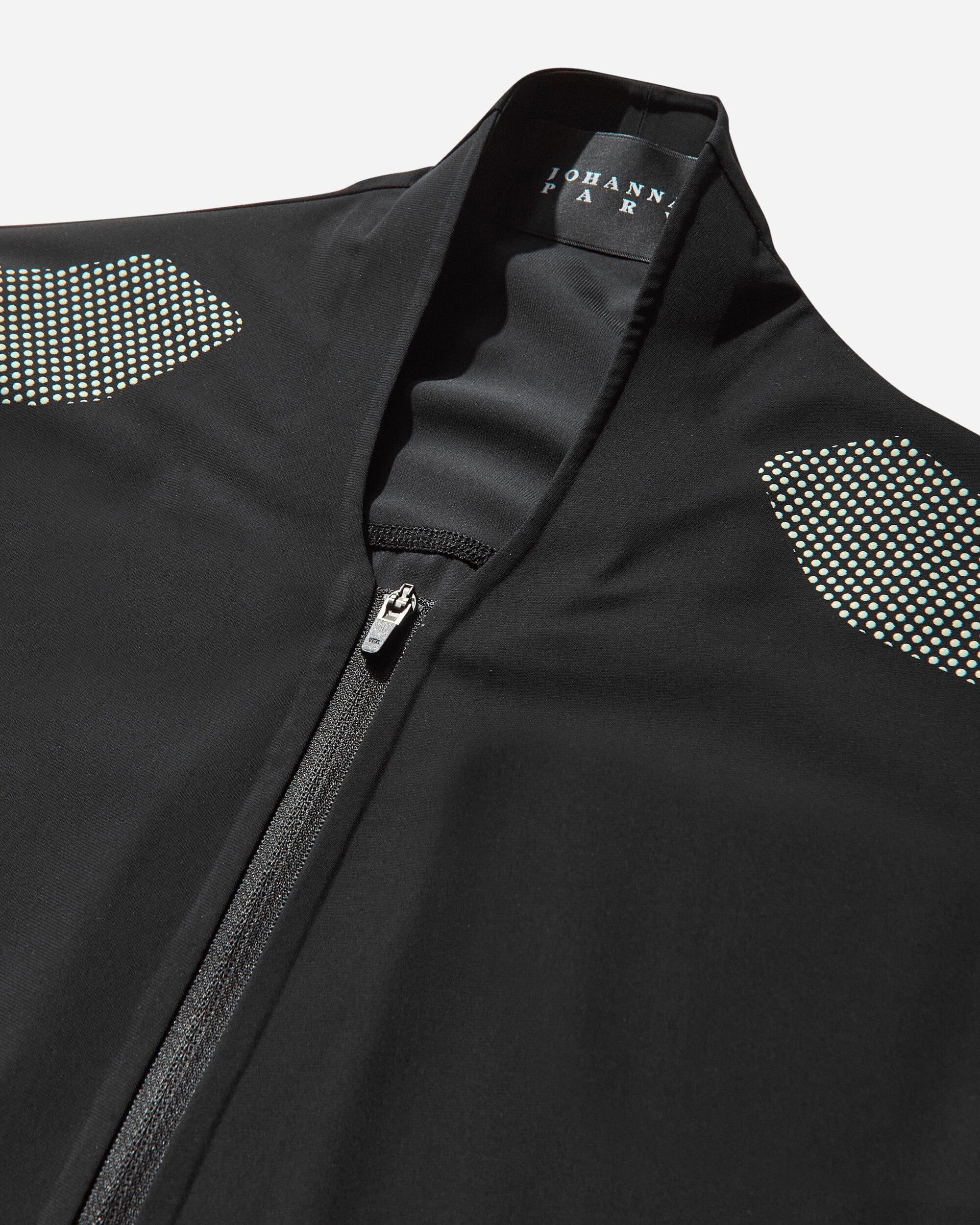 Johanna Parv Women's Long Sleeve Zip Top Black / Lime Cream