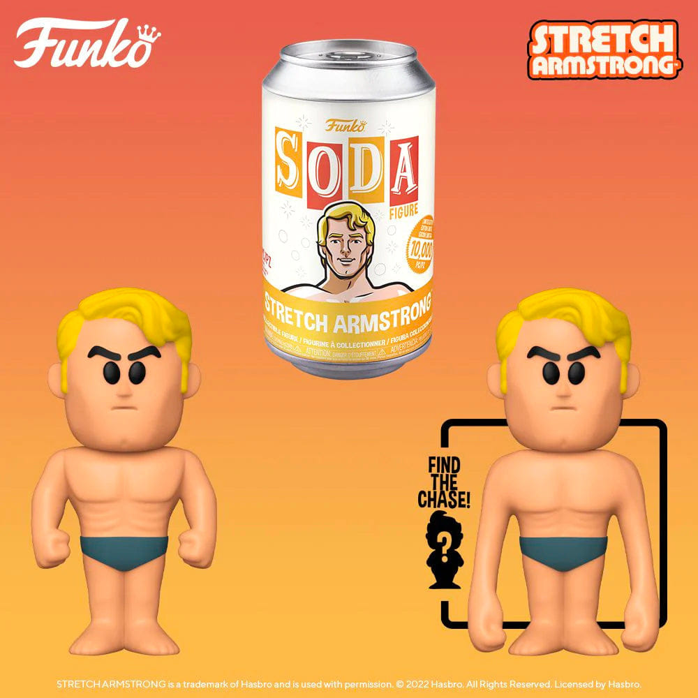 Limited Funko Vinyl SODA: Stretch Armstrong 10,000 Limited Edition (1 in 6 Chance at Chase)
