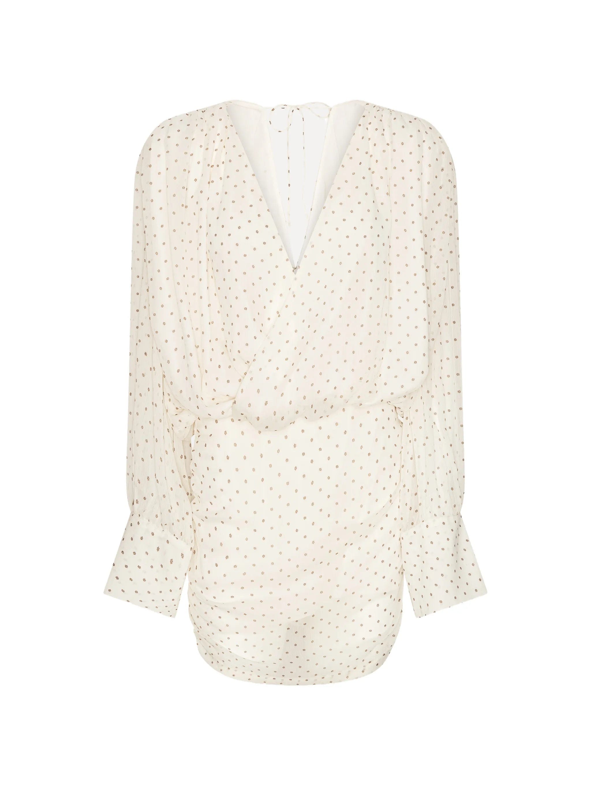 Rotate Birger Christensen chiffon V - neck mini dress