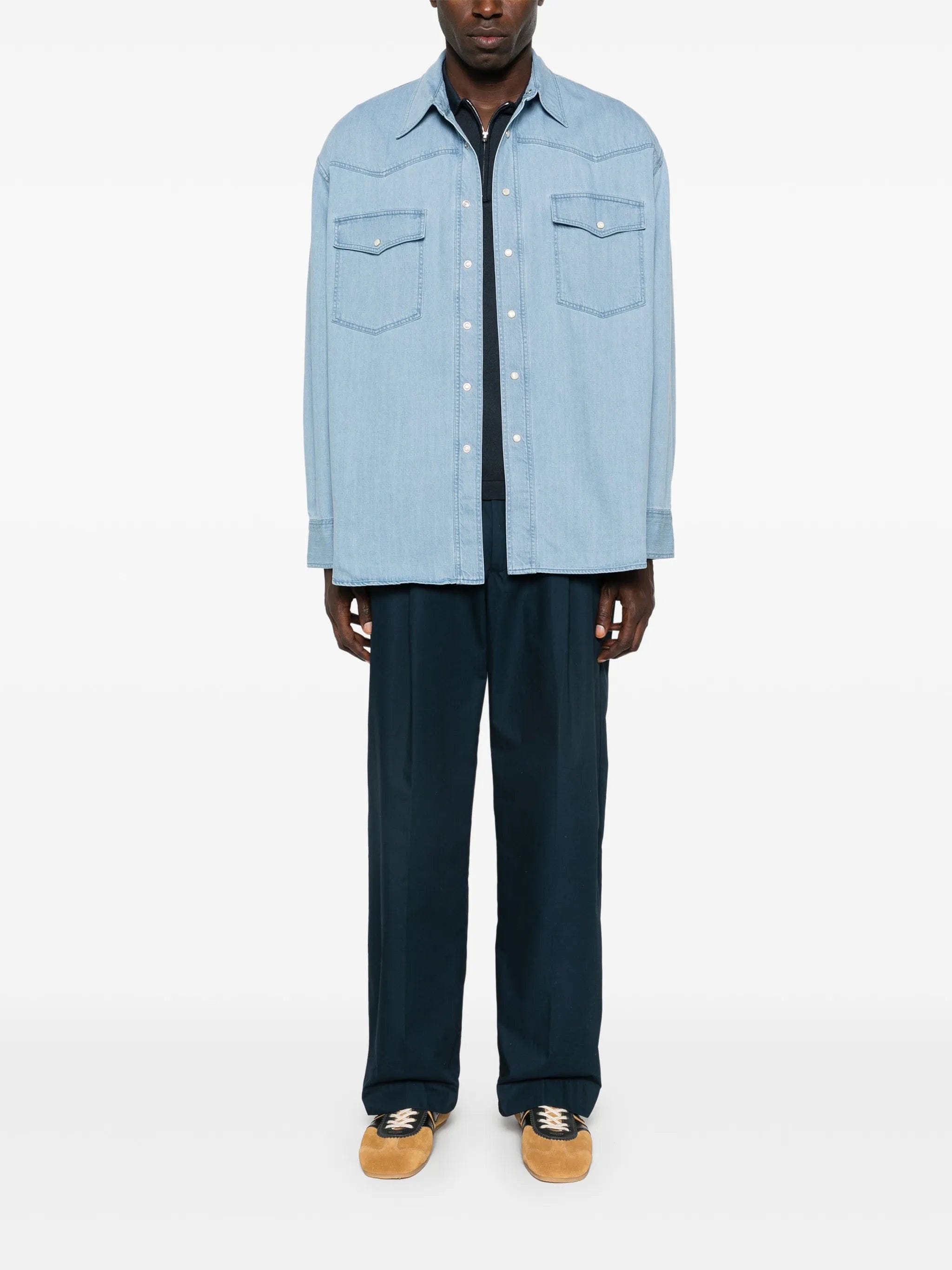 Studio Nicholson flap - pocket shirt