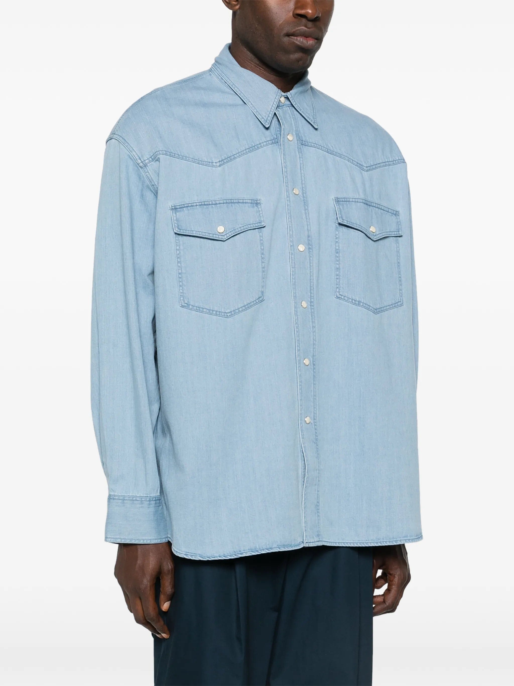 Studio Nicholson flap - pocket shirt