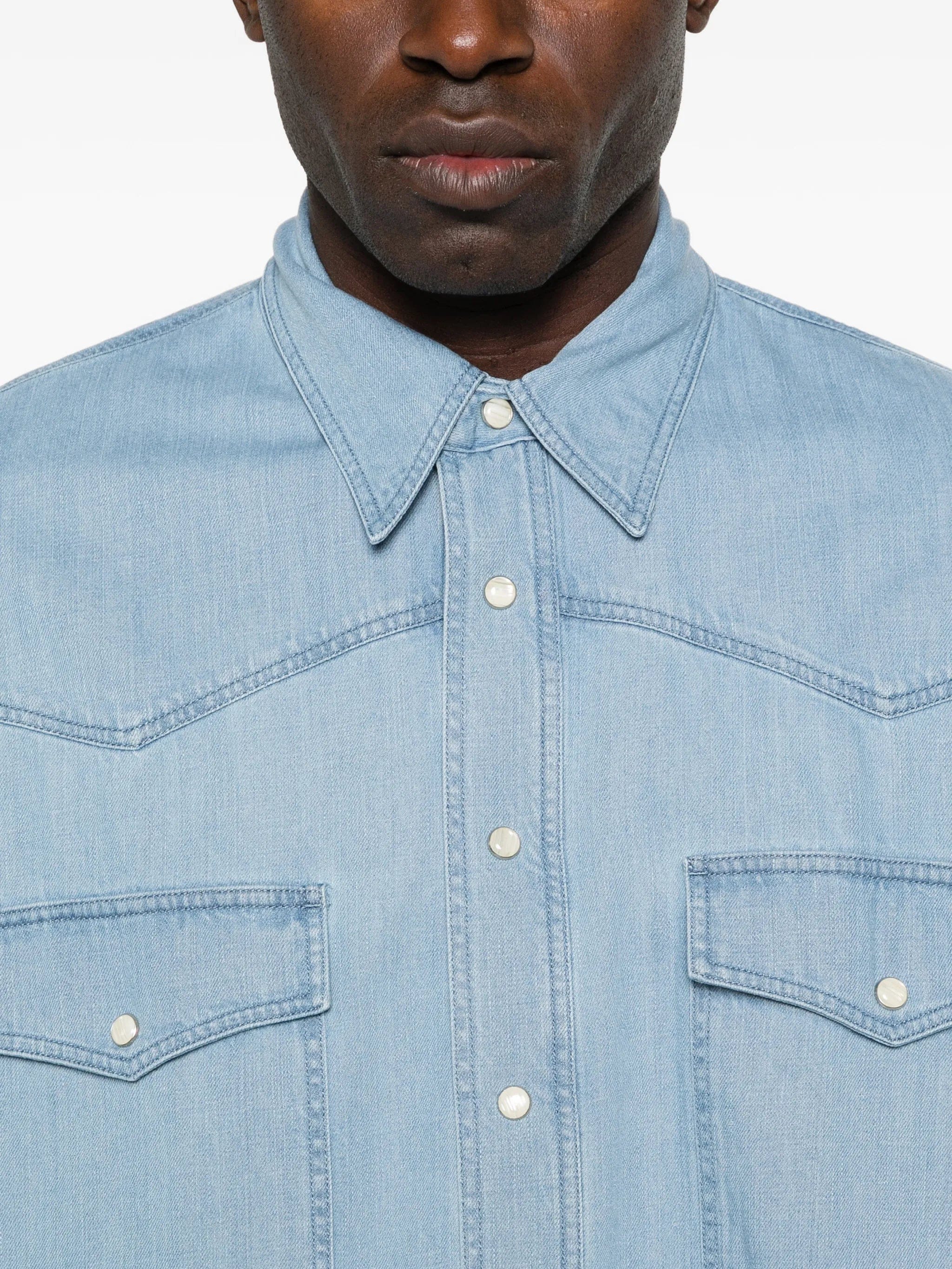 Studio Nicholson flap - pocket shirt