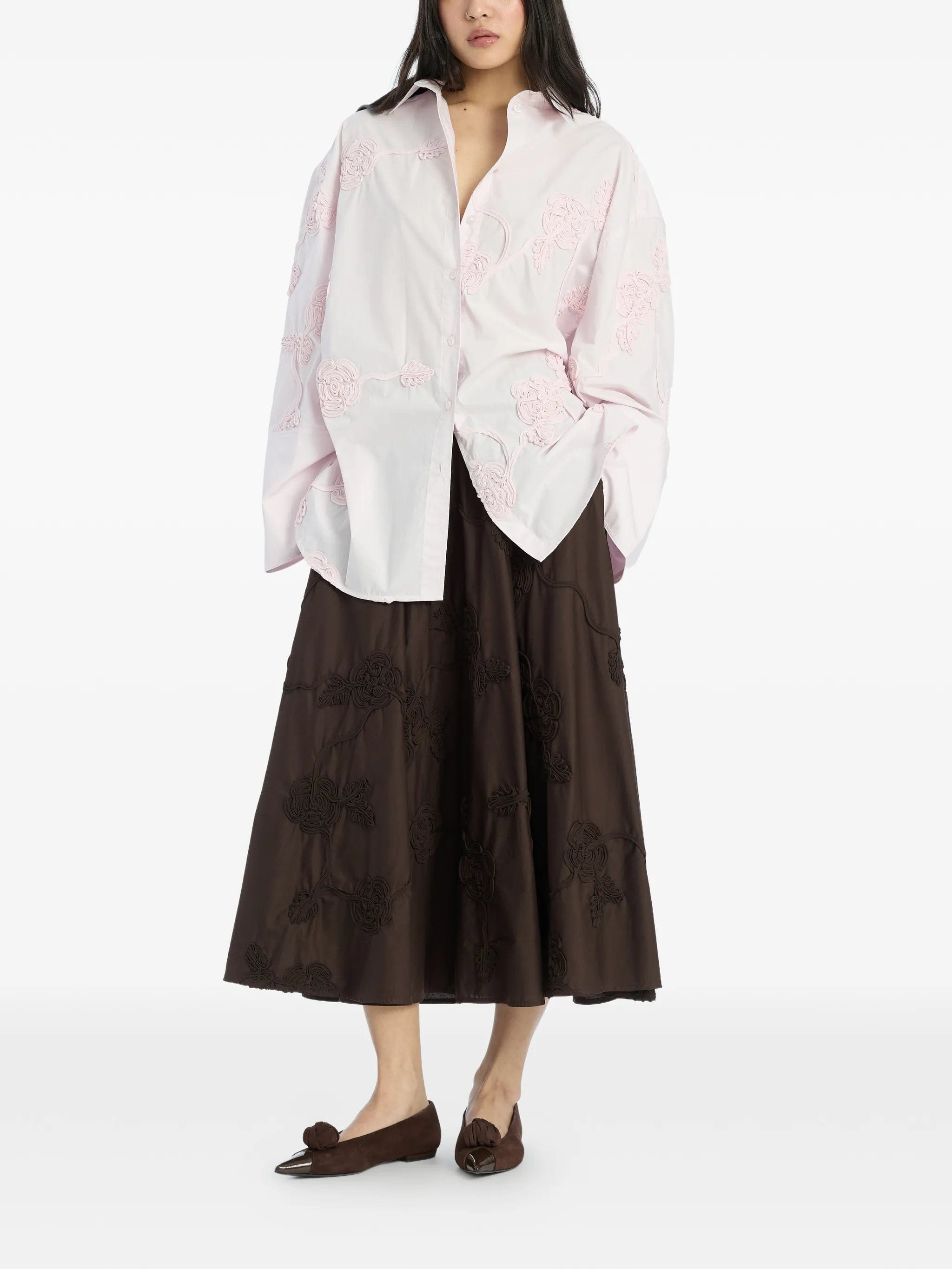Rotate Birger Christensen flower oversized shirt