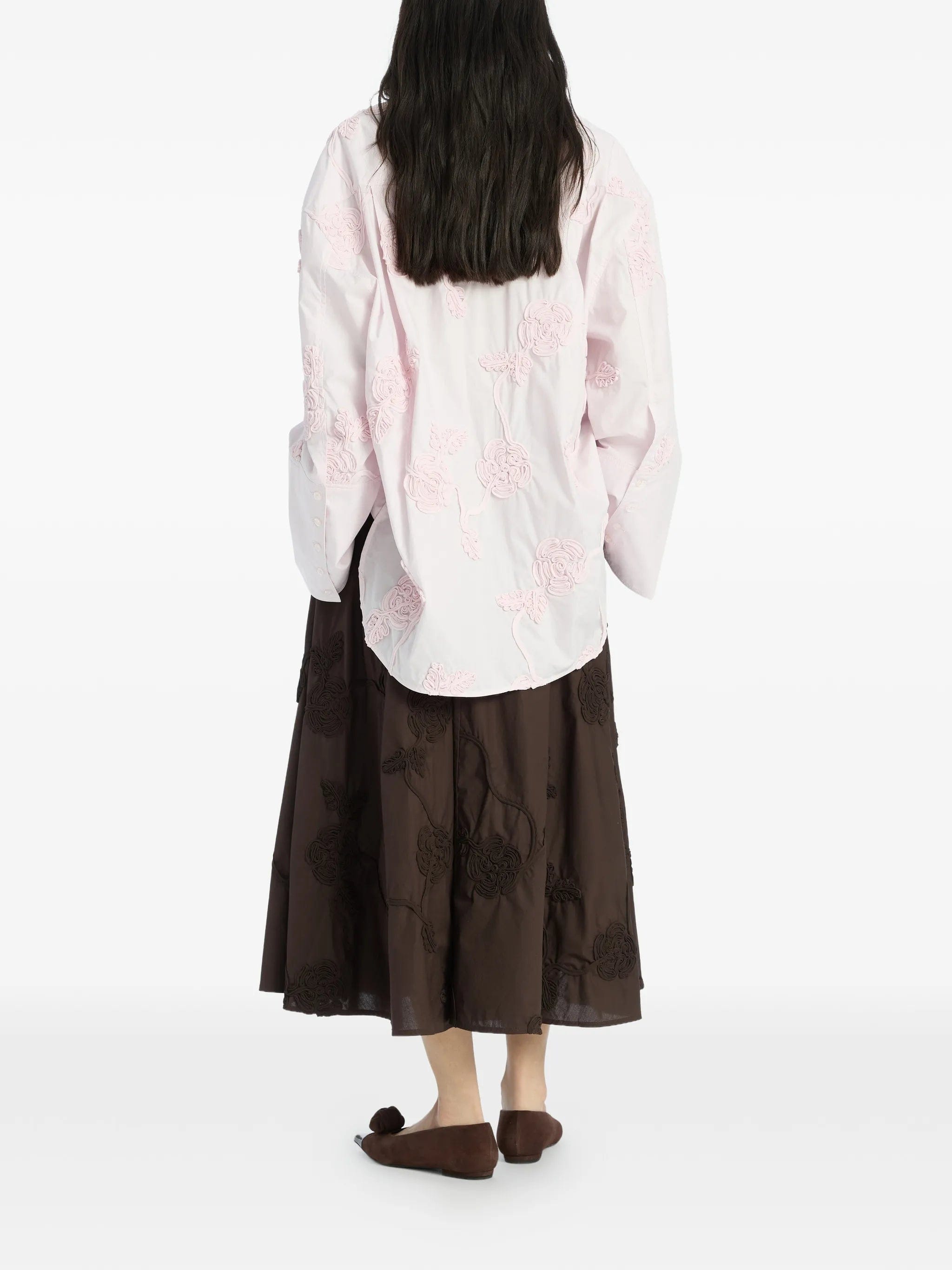 Rotate Birger Christensen flower oversized shirt
