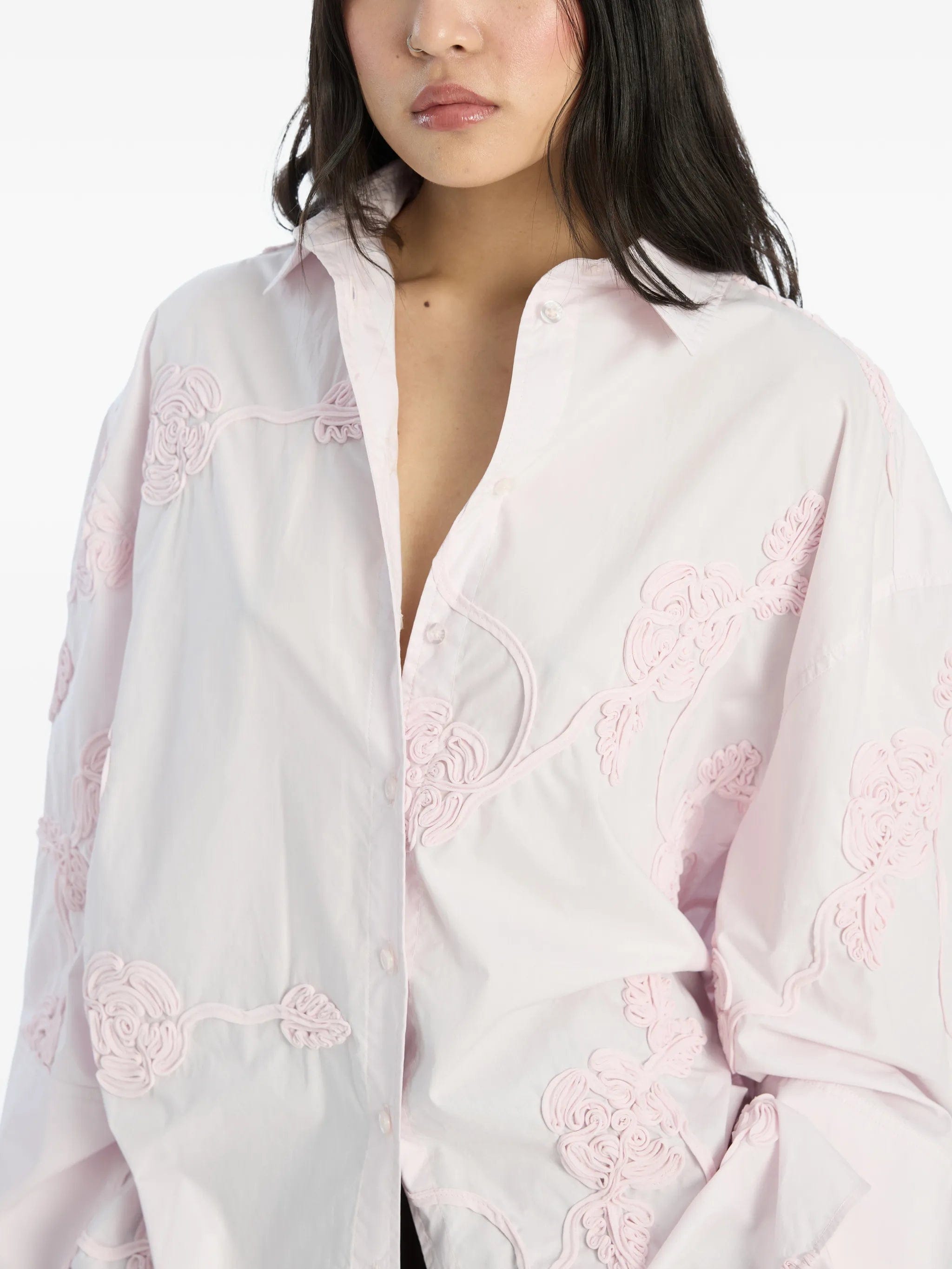 Rotate Birger Christensen flower oversized shirt