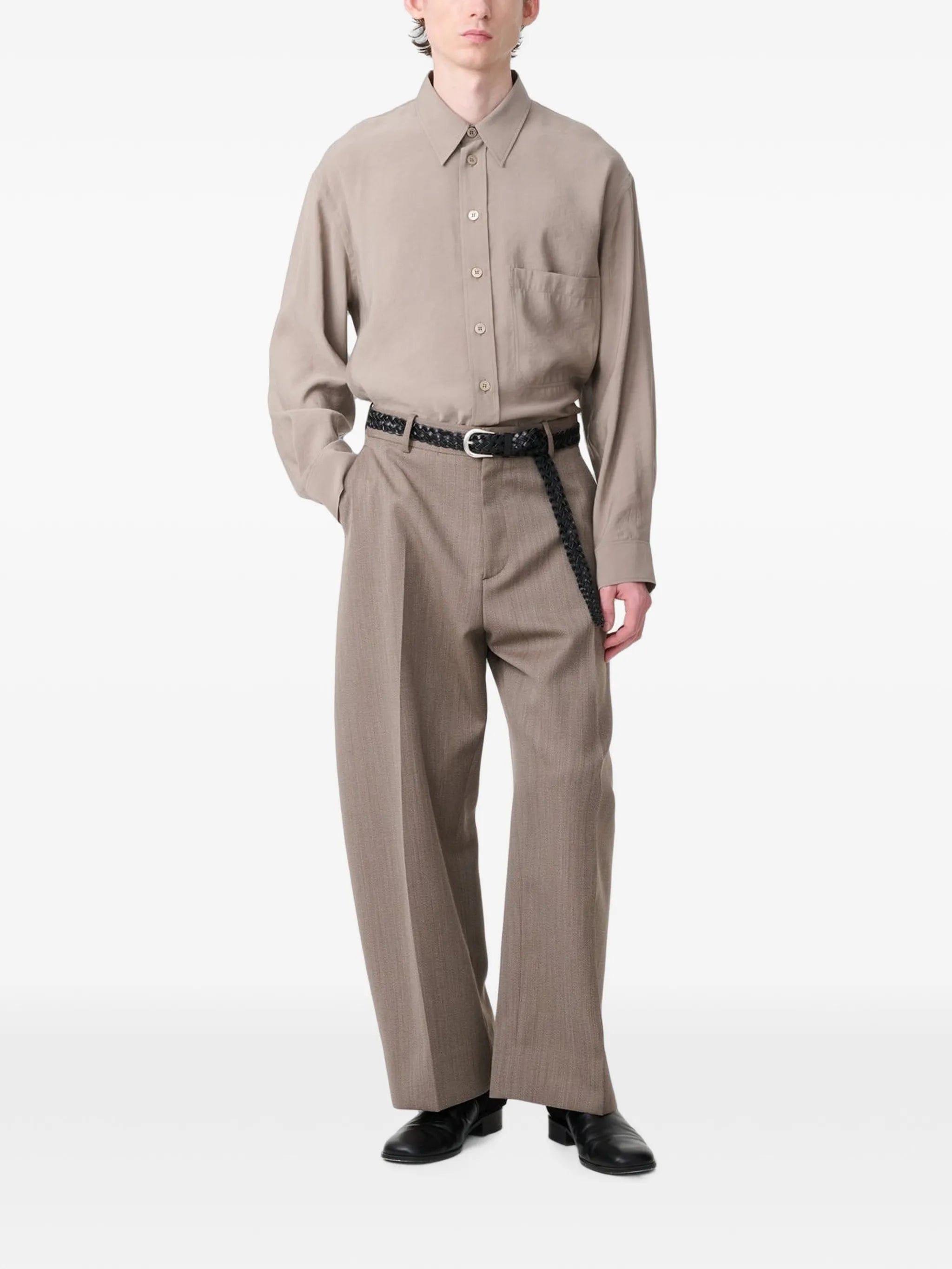 Studio Nicholson Emper patch - pocket shirt