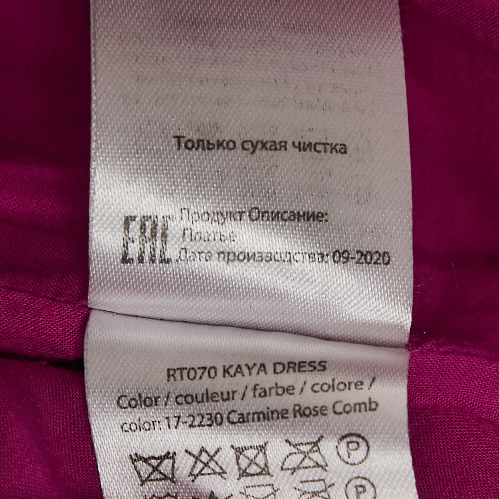 Rotate Birger Christensen Pink Cut - Out Kaya Jacquard Mini Dress