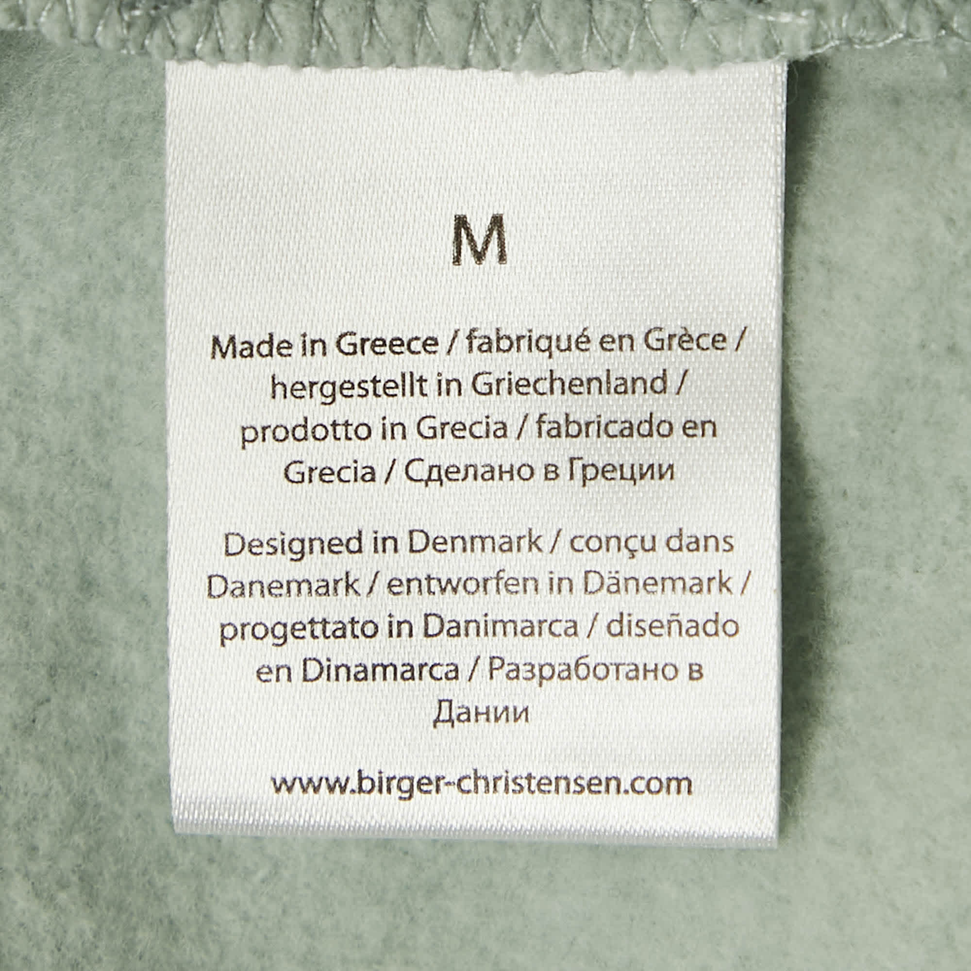 Rotate Birger Christensen Surf Blue Cotton Iris Crew Neck Sweatshirt