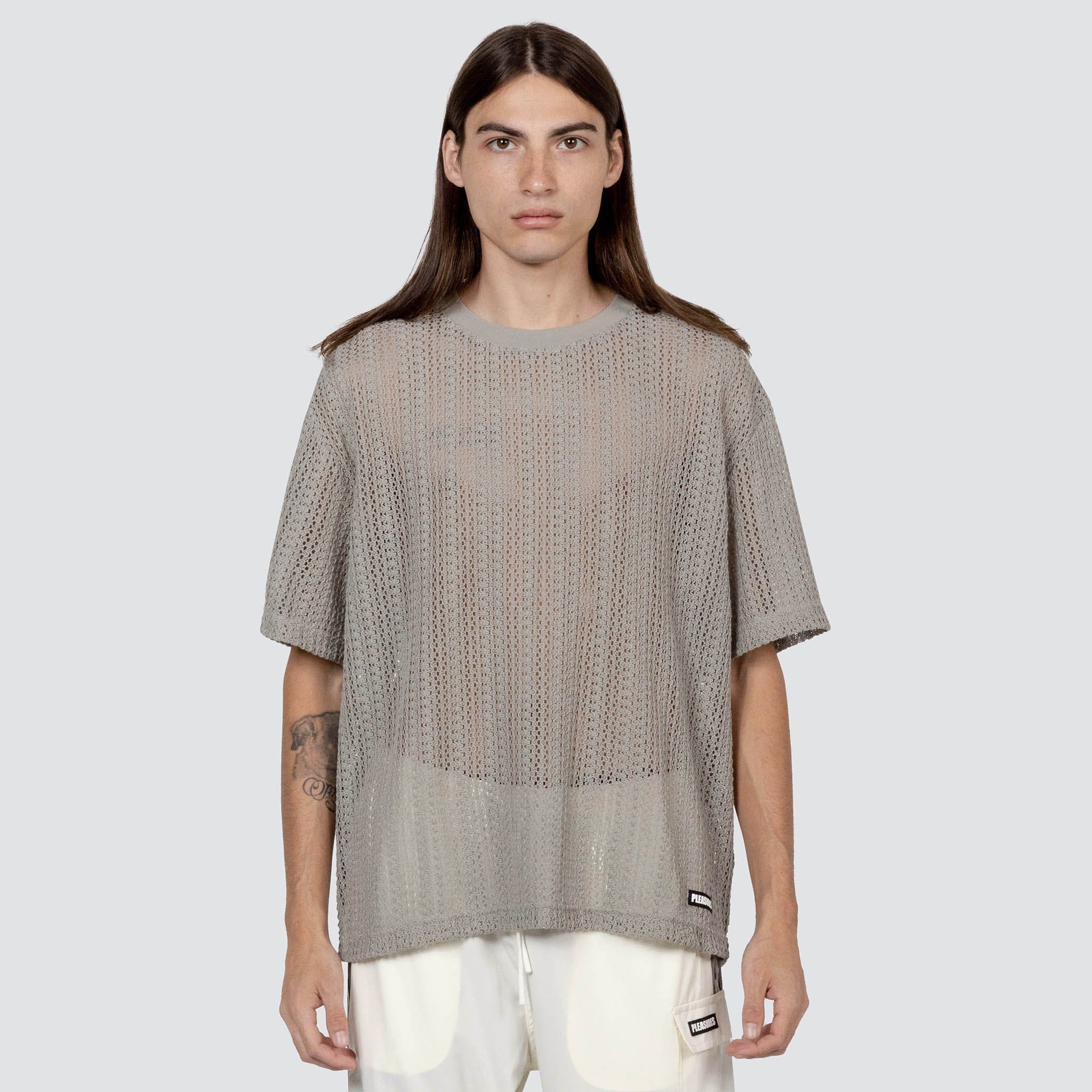Pleasures IMPACT MESH SHIRT (GREY)