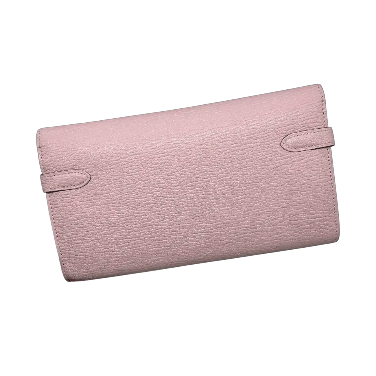 True To Sole Hermès Kelly Wallet Long Chèvre Sakura Pink D Stamp