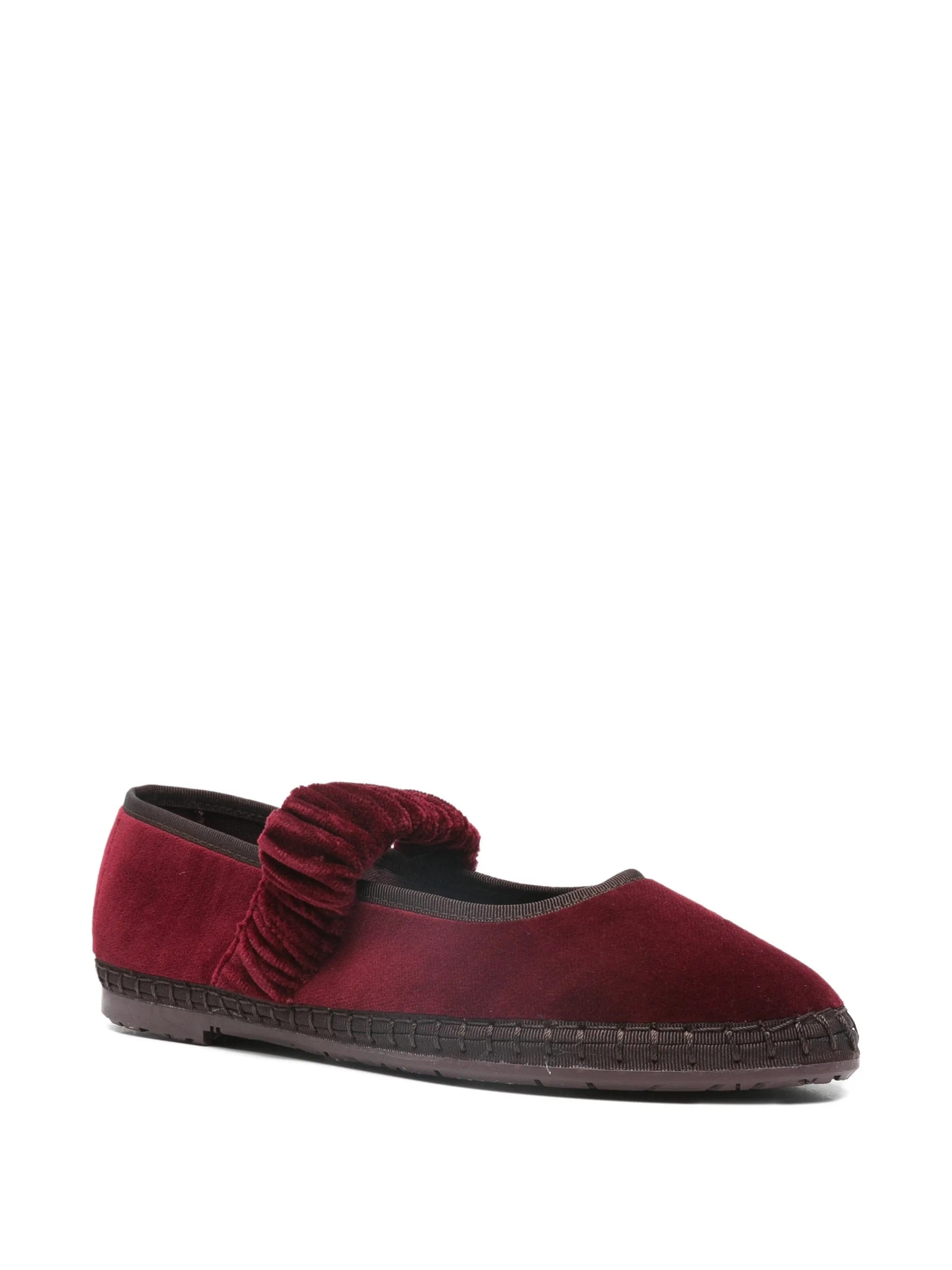 Flabelus Mafalda ruffled - strap ballet flats