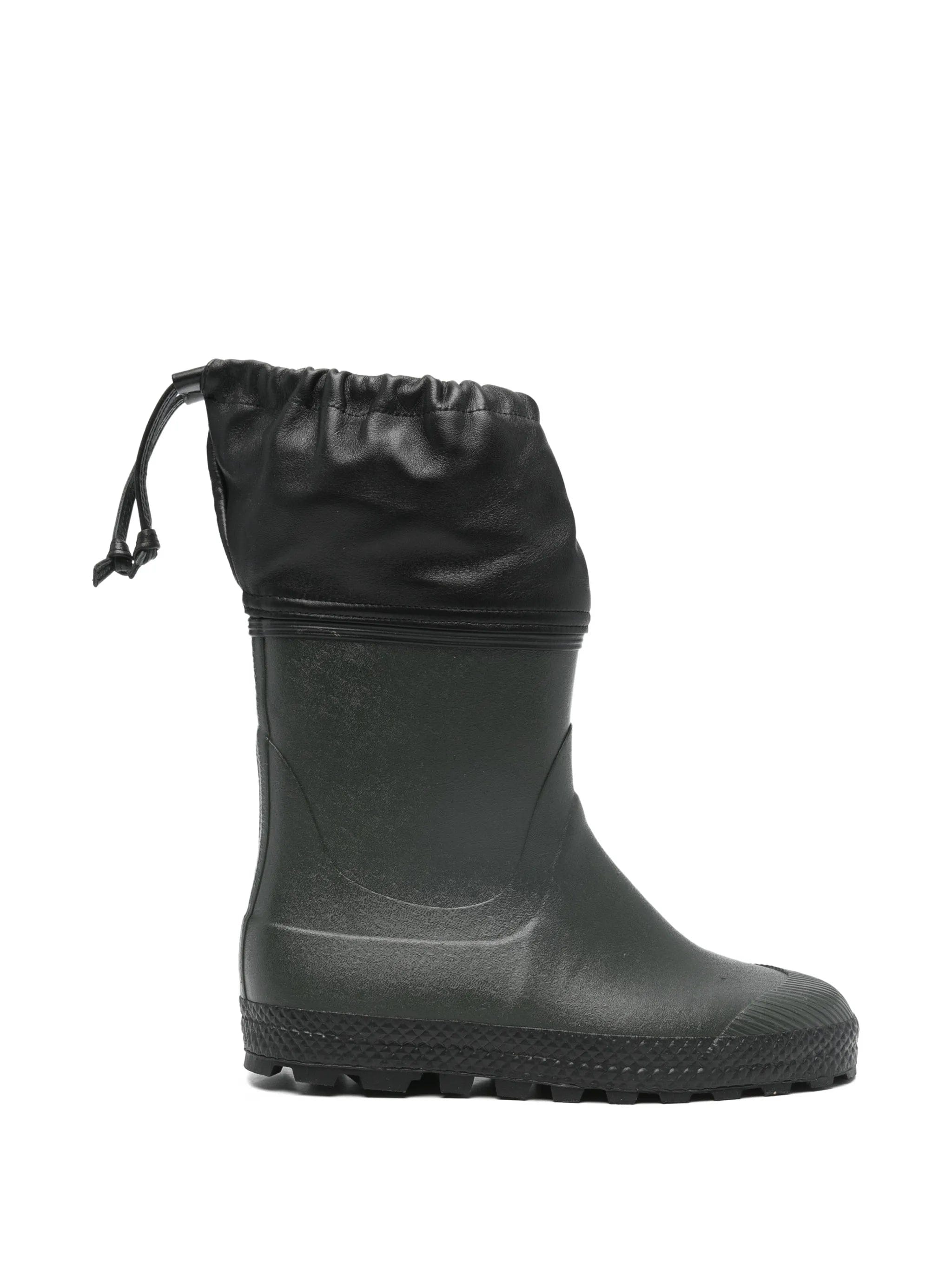 Rier drawstring city rain leather boots
