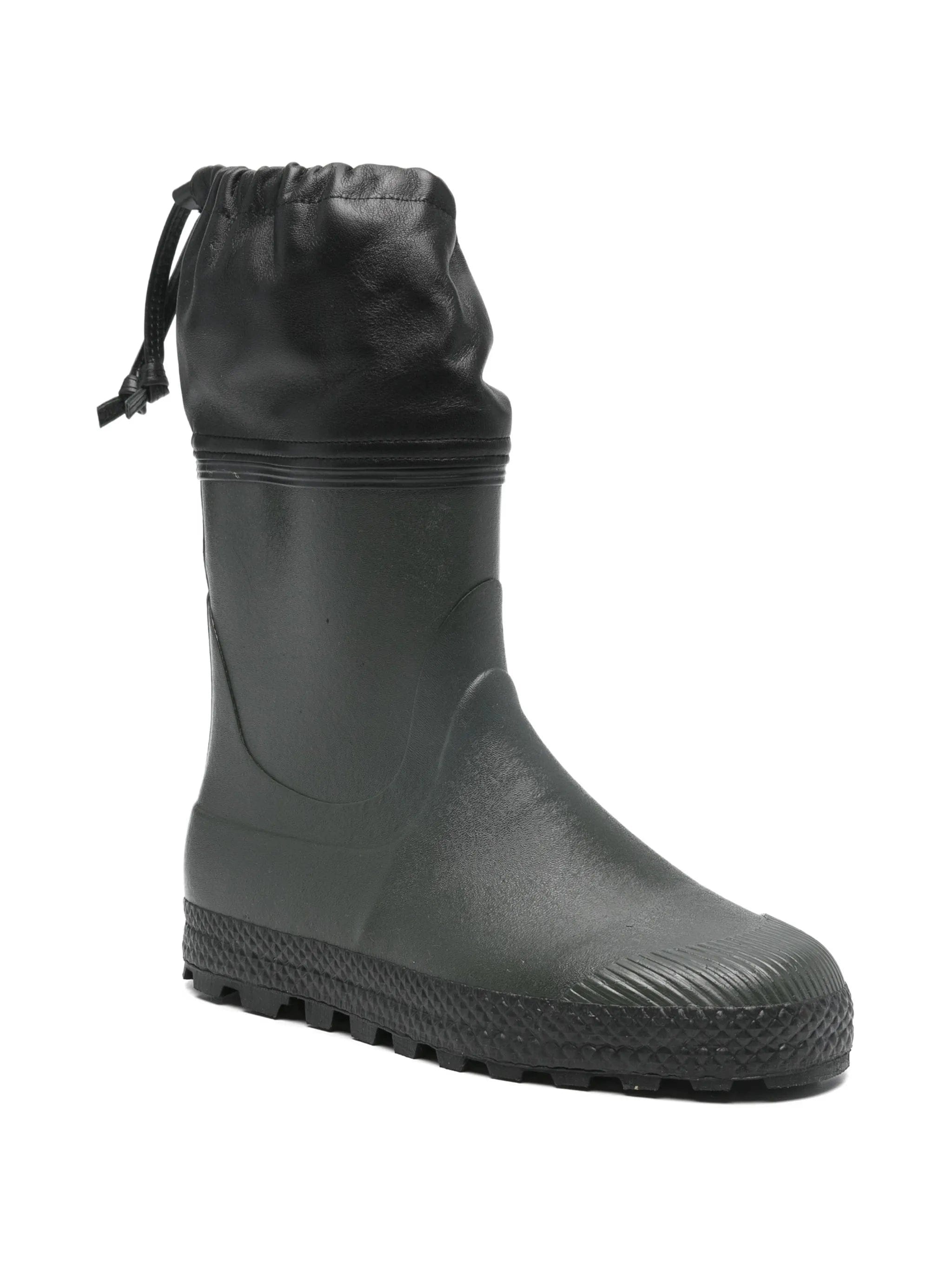 Rier drawstring city rain leather boots