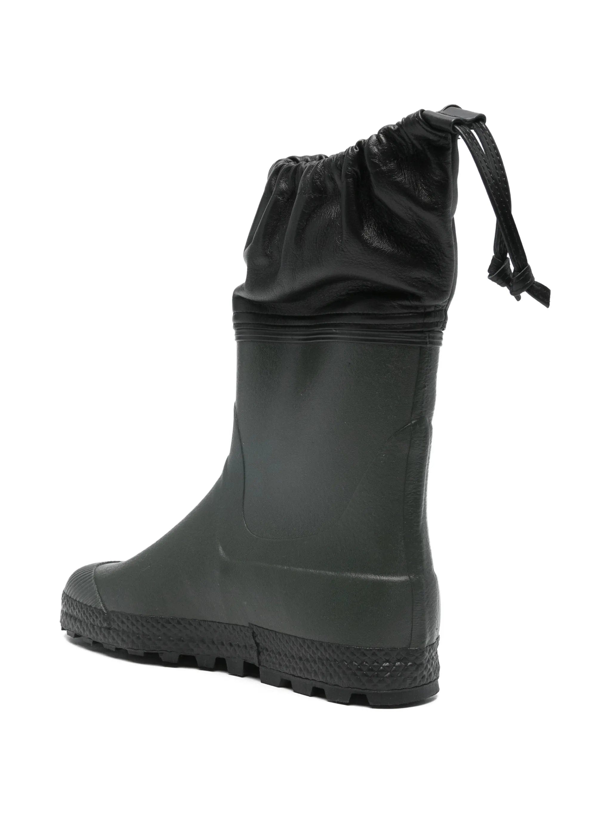 Rier drawstring city rain leather boots