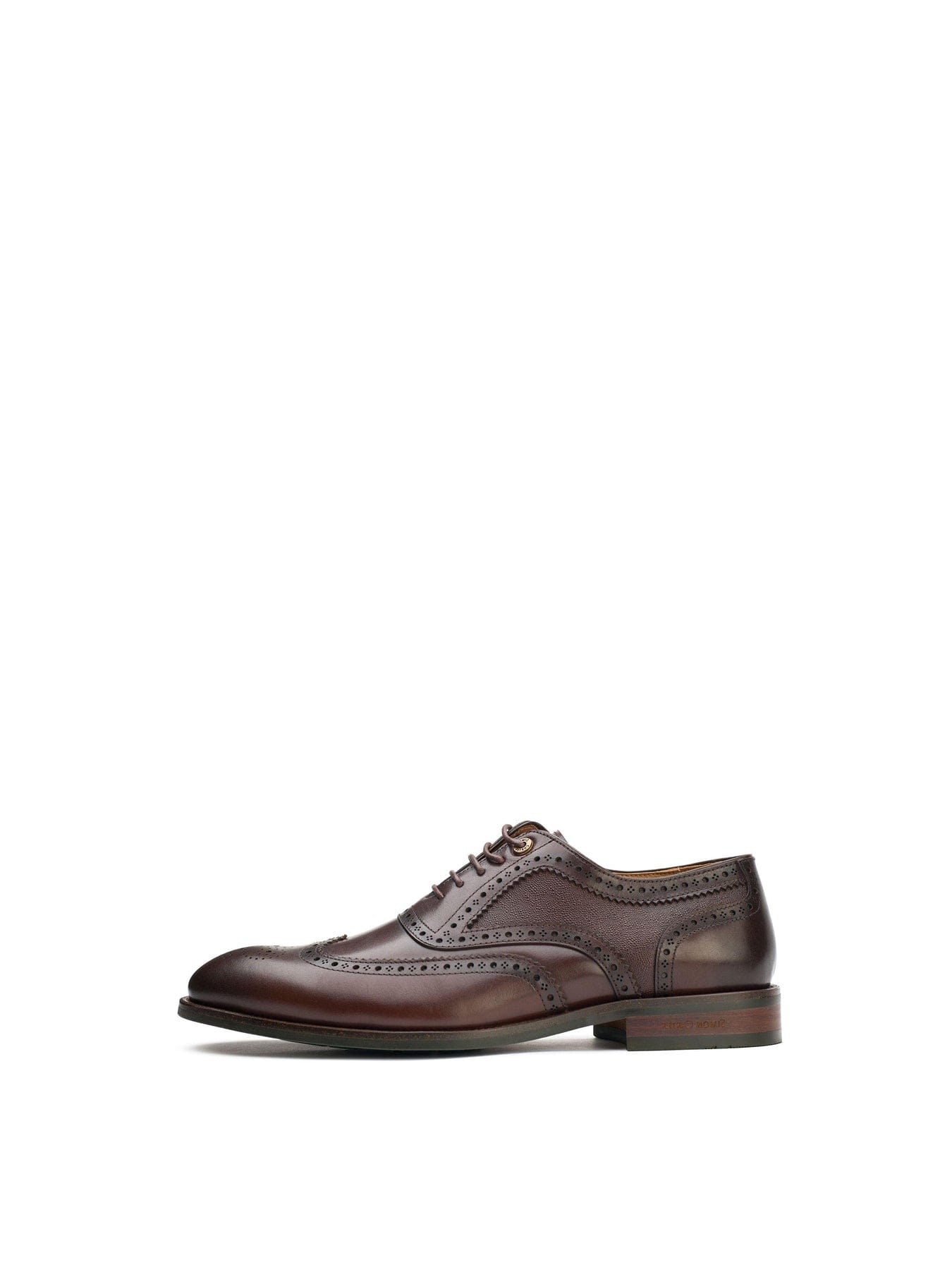 Simon Carter Diplodocus Brogue Leather Shoes Brown