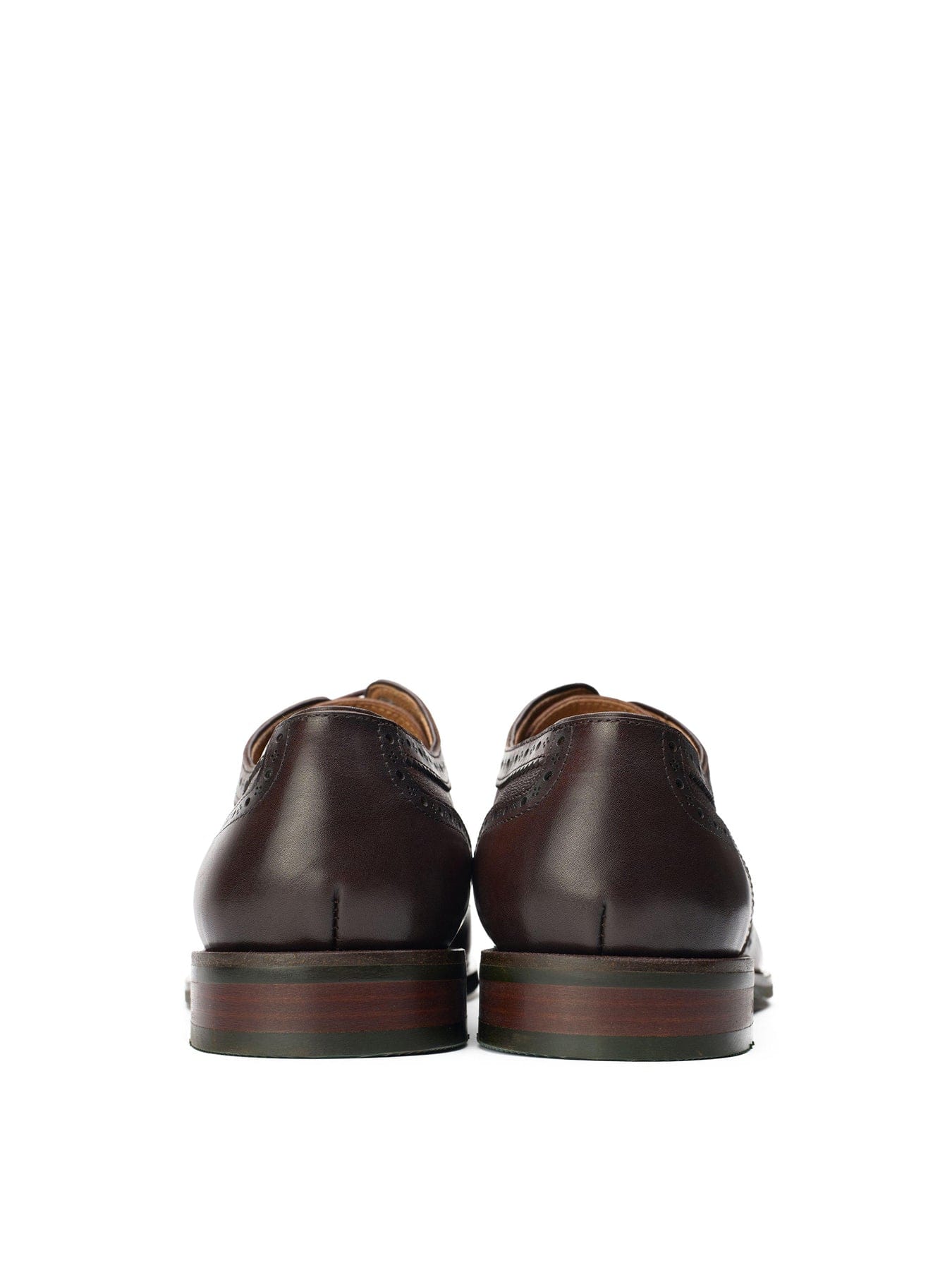 Simon Carter Diplodocus Brogue Leather Shoes Brown