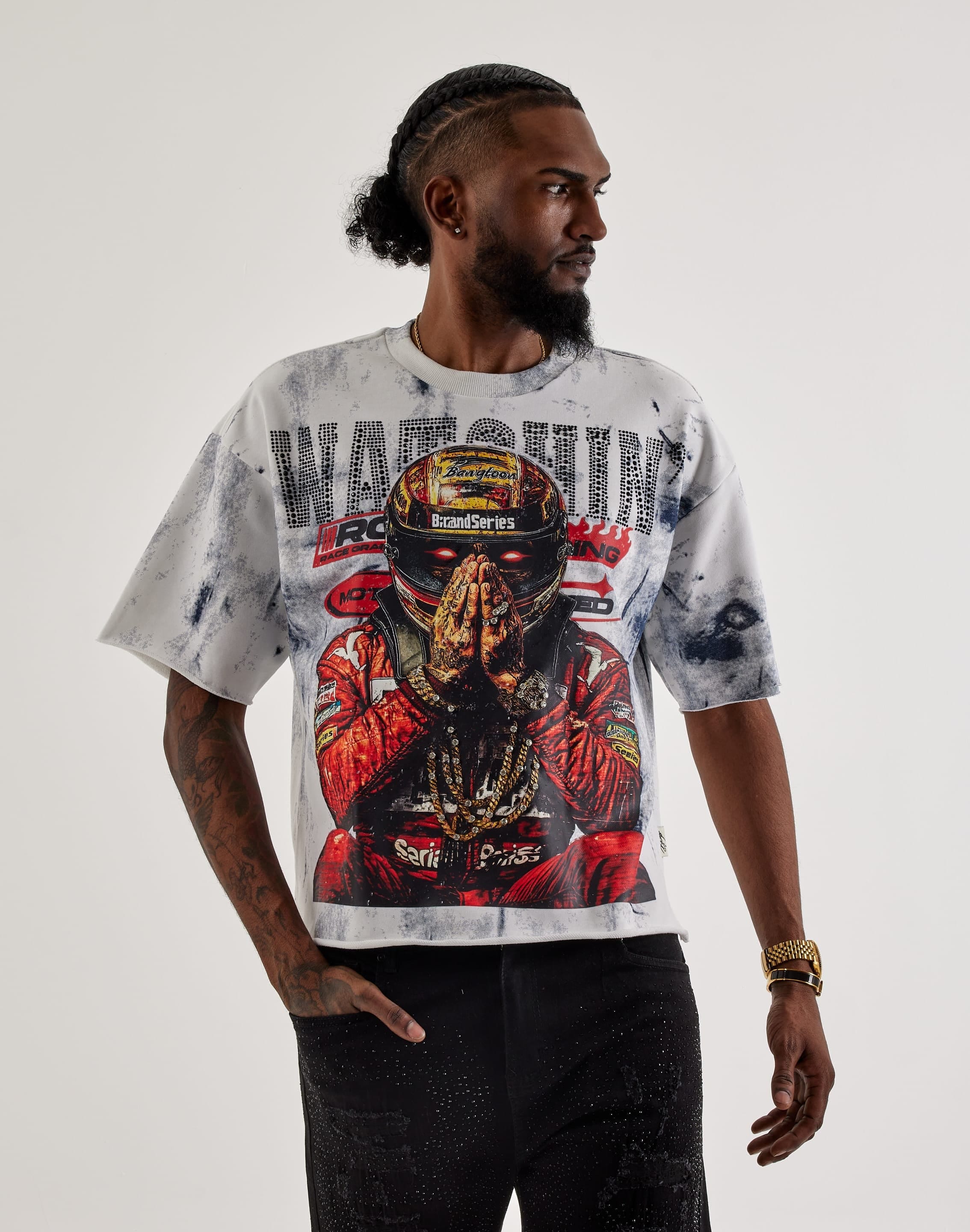 BKYS Watchin Terry Cropped T-Shirt