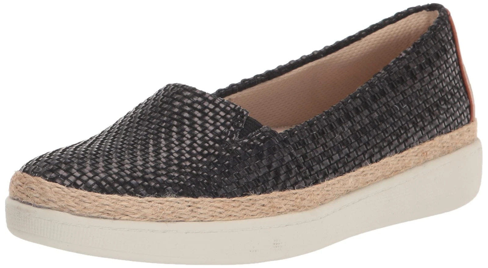 Loafers Trotters Accent Loafers Women's Black Braided Veg Casual Shoes ZAP2585