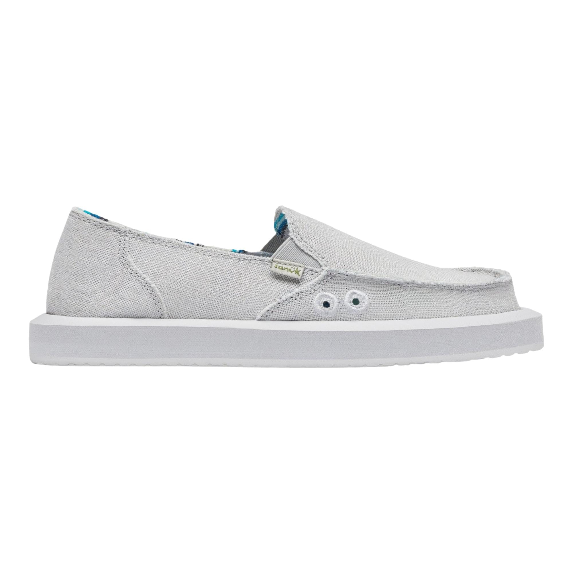 DONNA SOFT Sanuk Donna Soft Top Hemp Loafers Grey 1119310 - GREY Women's