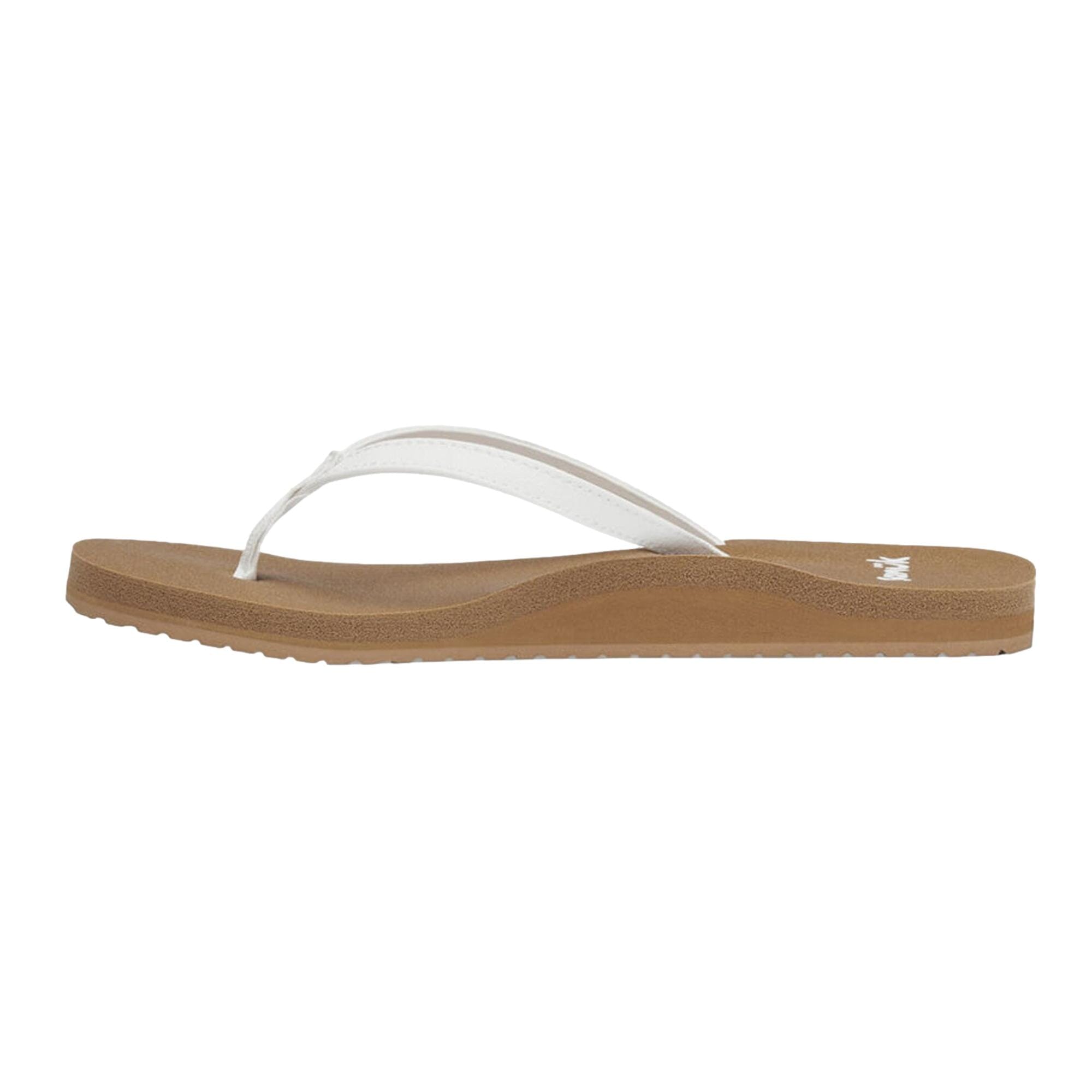 WHITE* Sanuk Yoga Joy White / Tan SWS10275 - WTT Women's