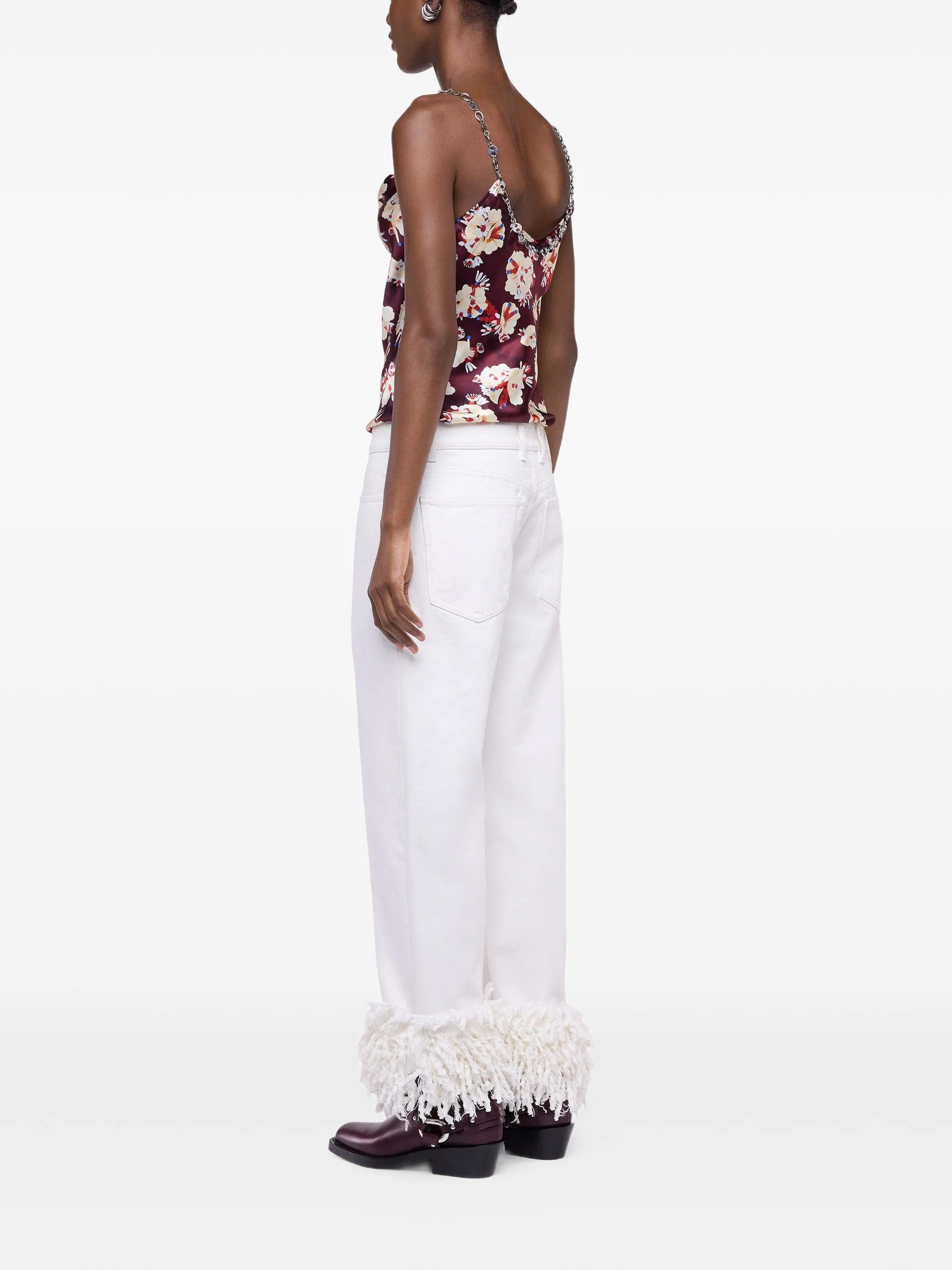 Rabanne floral - patterned chain - detail top