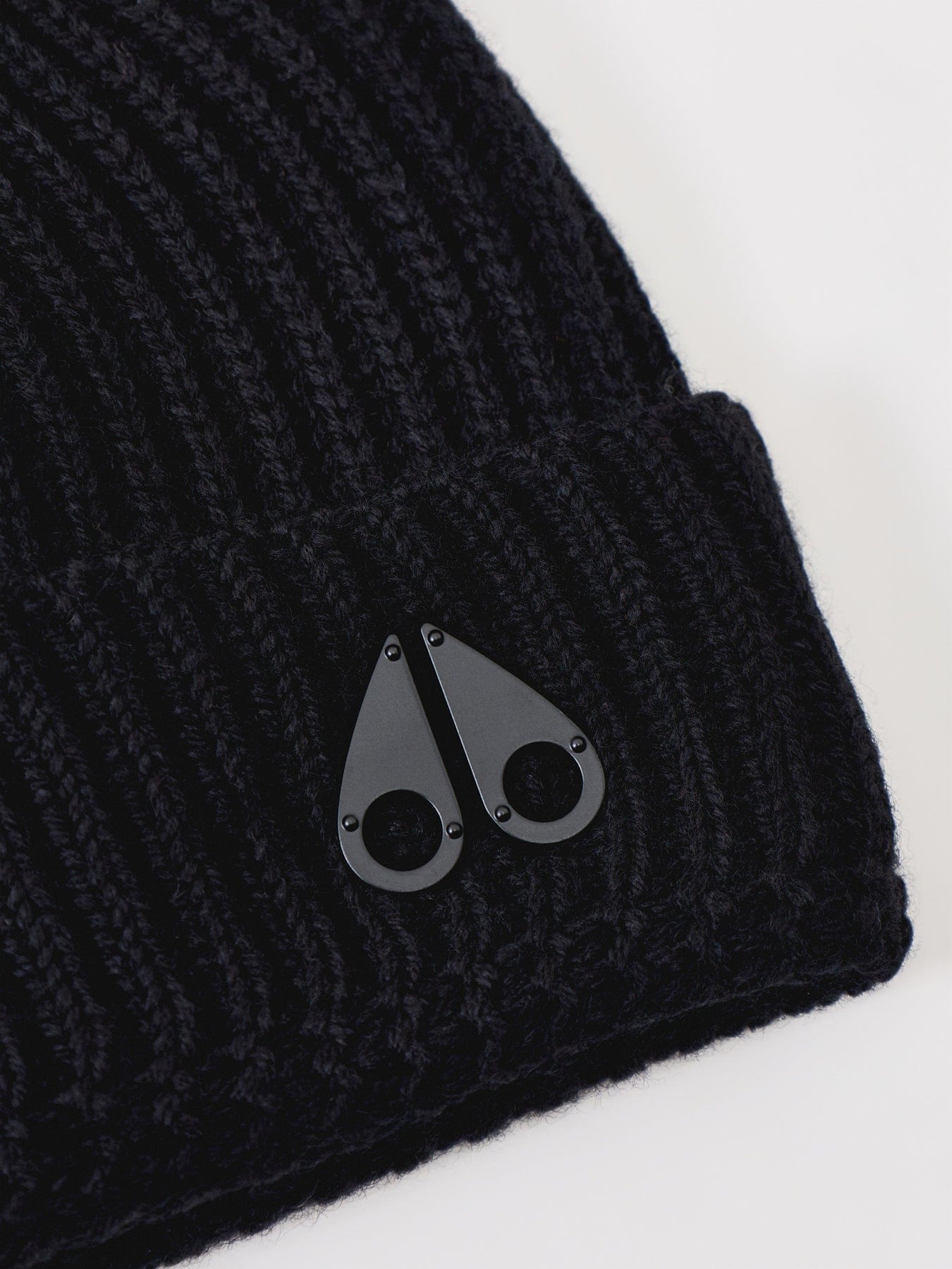 Moose Knuckles Trimble Merino Wool Beanie Black