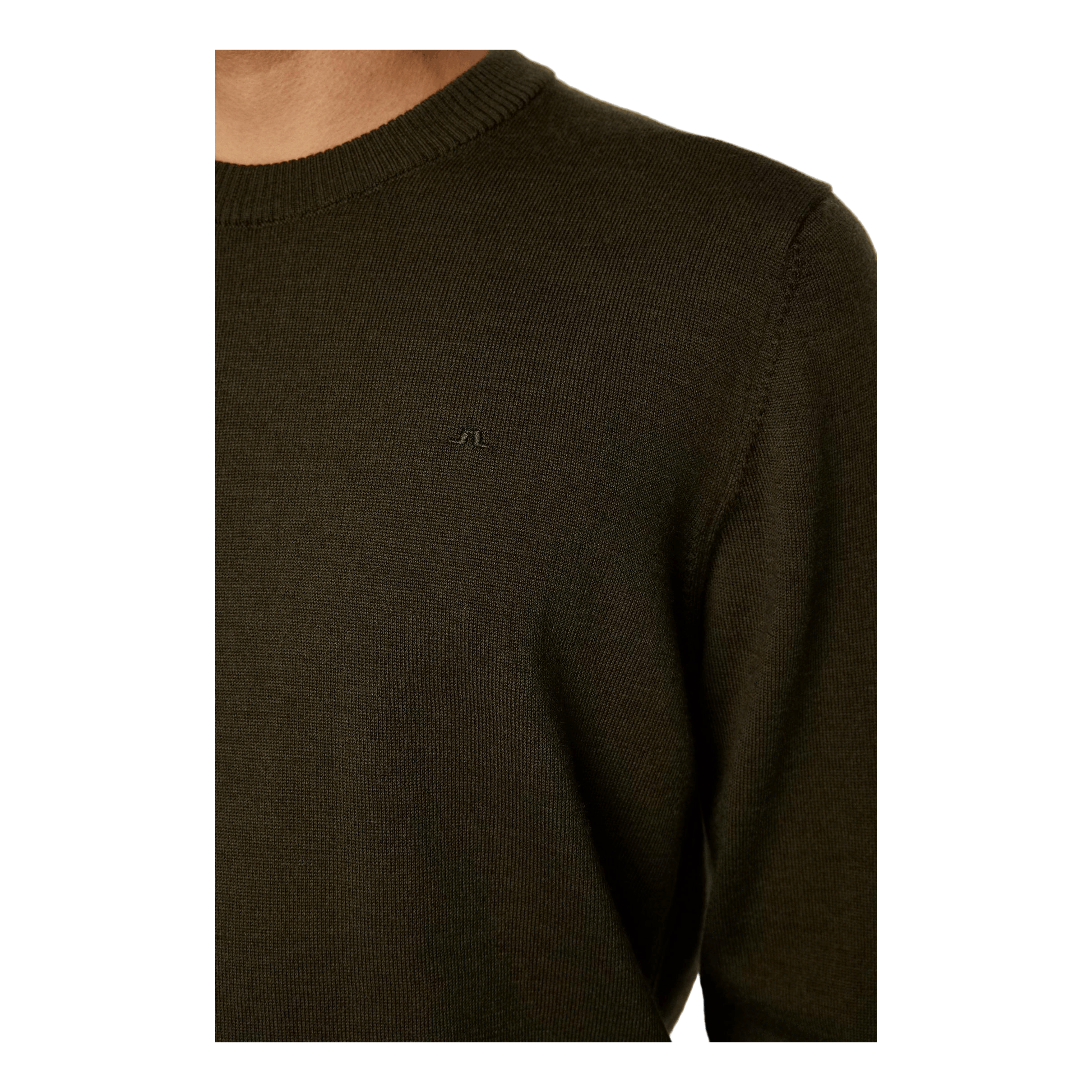 J.lindeberg Keane Merino Crew Neck Sweater Forest Green