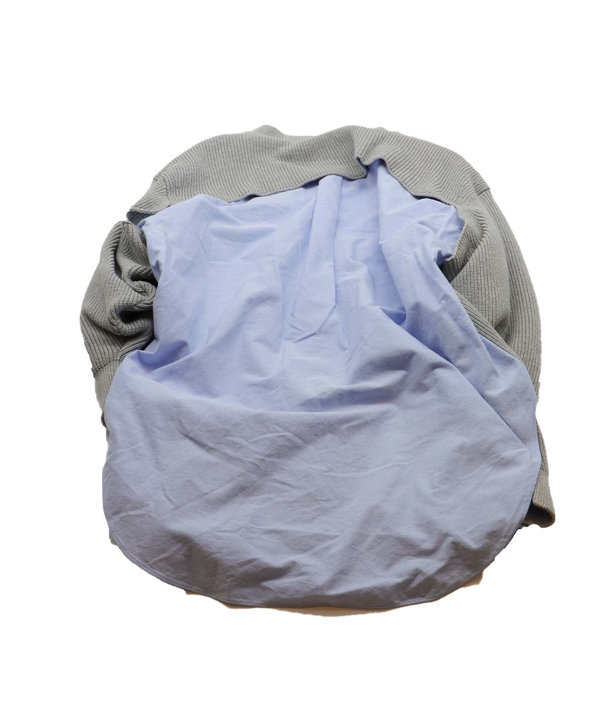 Alexander Wang Grey Cardigan With Blue Shirt One Size AGC1932