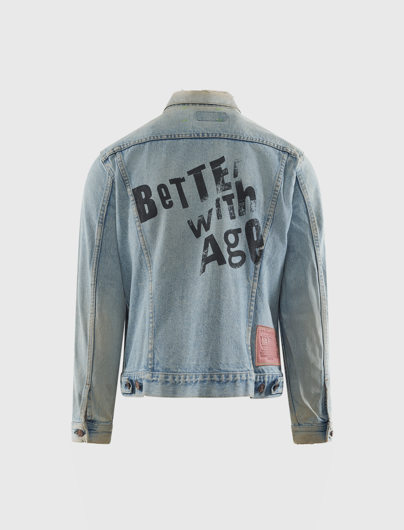 Better WITH AGE BLANCHE DENIM TRUCKER JACKET