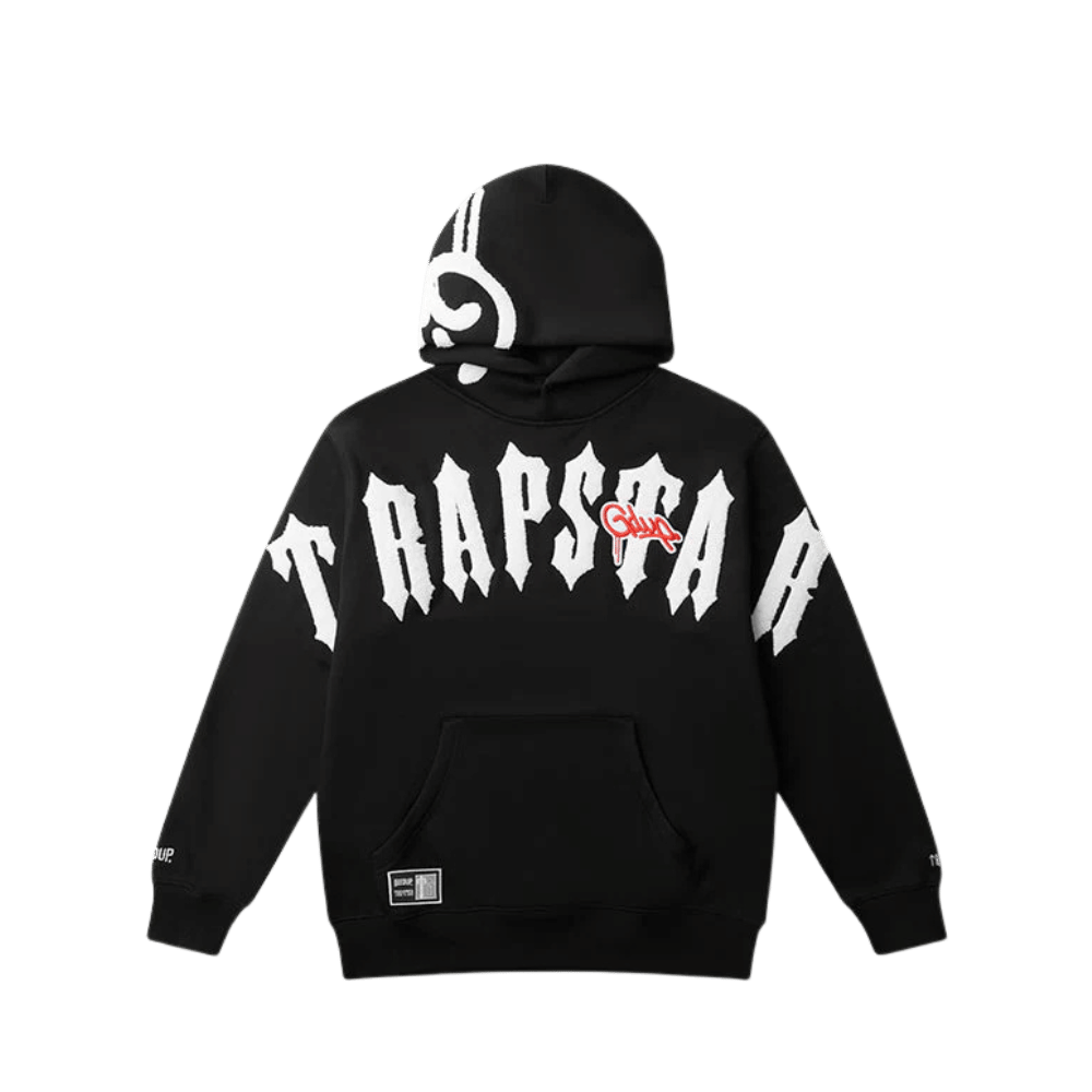 Geedup Handstyle Hoodie x Trapstar Irongate Arch Black White