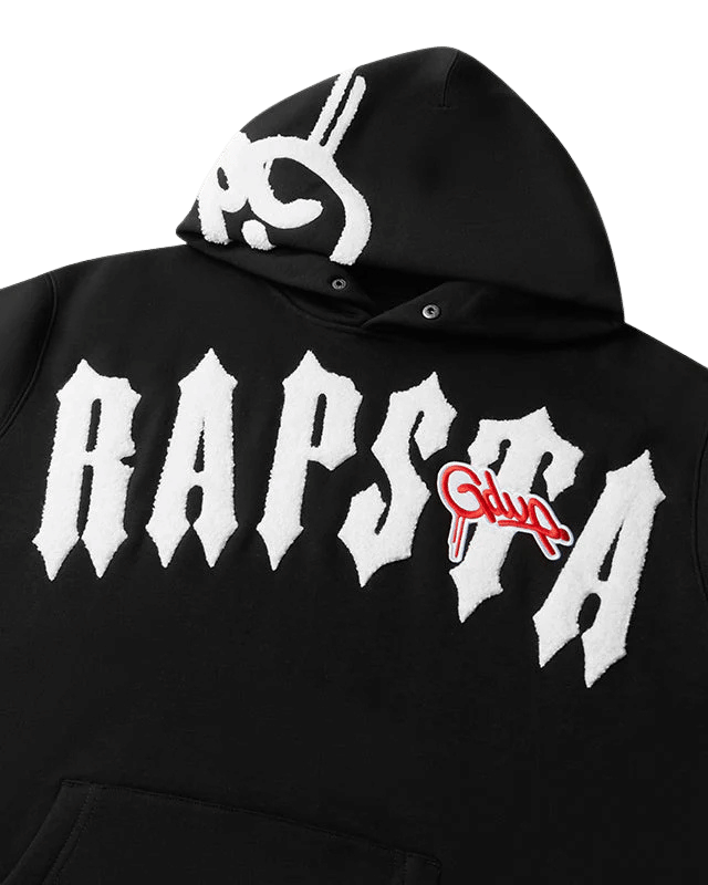 Geedup Handstyle Hoodie x Trapstar Irongate Arch Black White