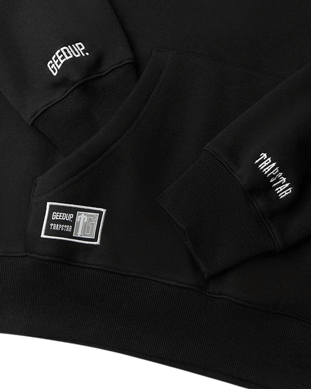Geedup Handstyle Hoodie x Trapstar Irongate Arch Black White