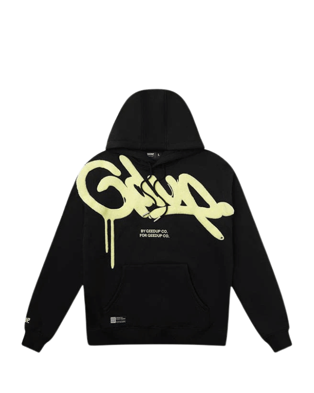 Geedup Handstyle Hoodie Black Sorbet
