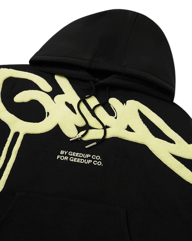 Geedup Handstyle Hoodie Black Sorbet