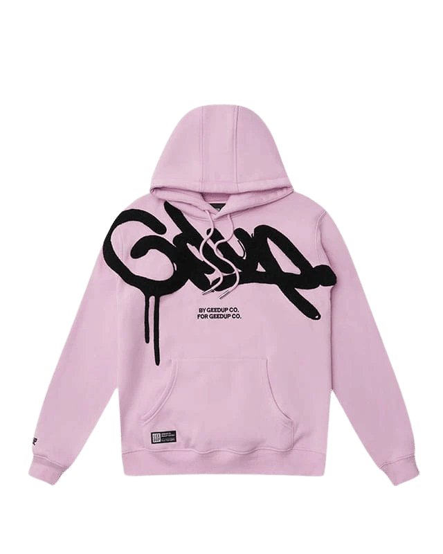 Geedup Handstyle Hoodie Lavender Black