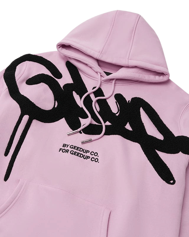 Geedup Handstyle Hoodie Lavender Black